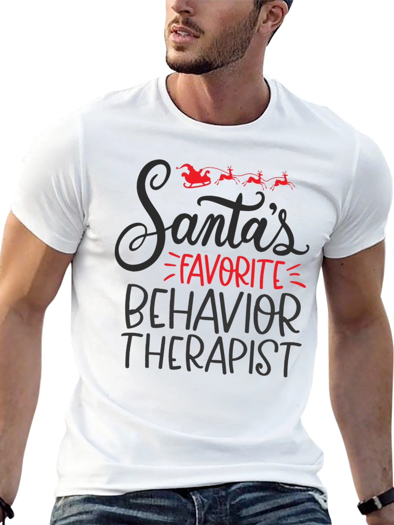 Santas Favorite Behavior Therapist T-Shirt