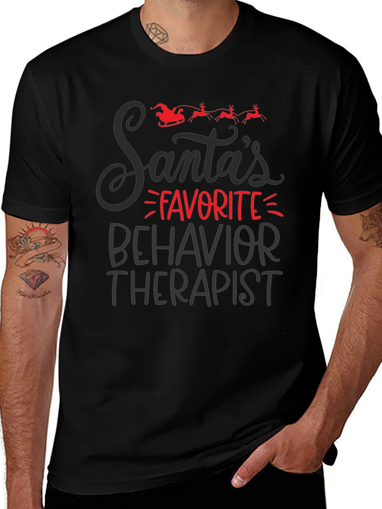Santas Favorite Behavior Therapist T-Shirt