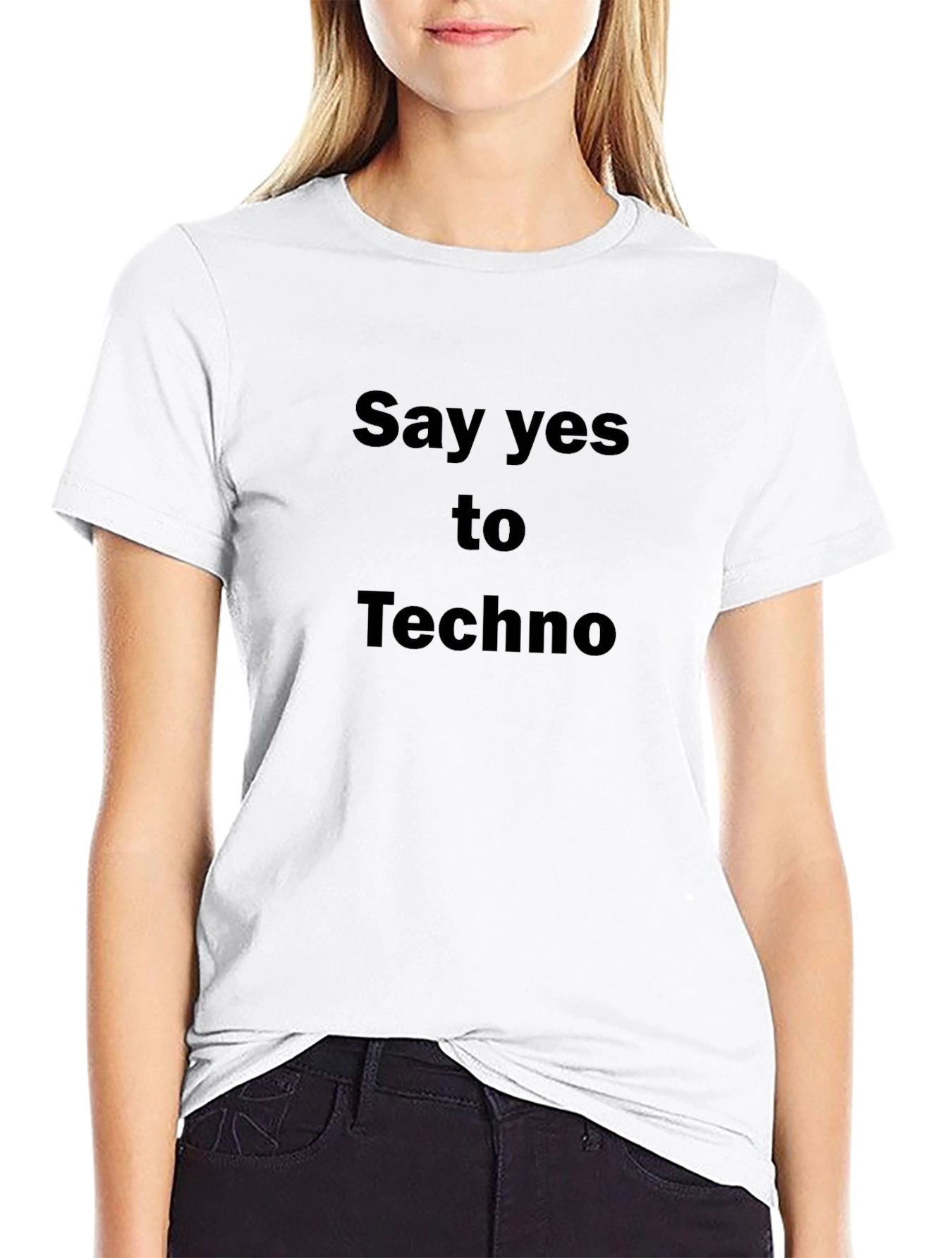 Say Yes To Techno Graphic T-Shirt