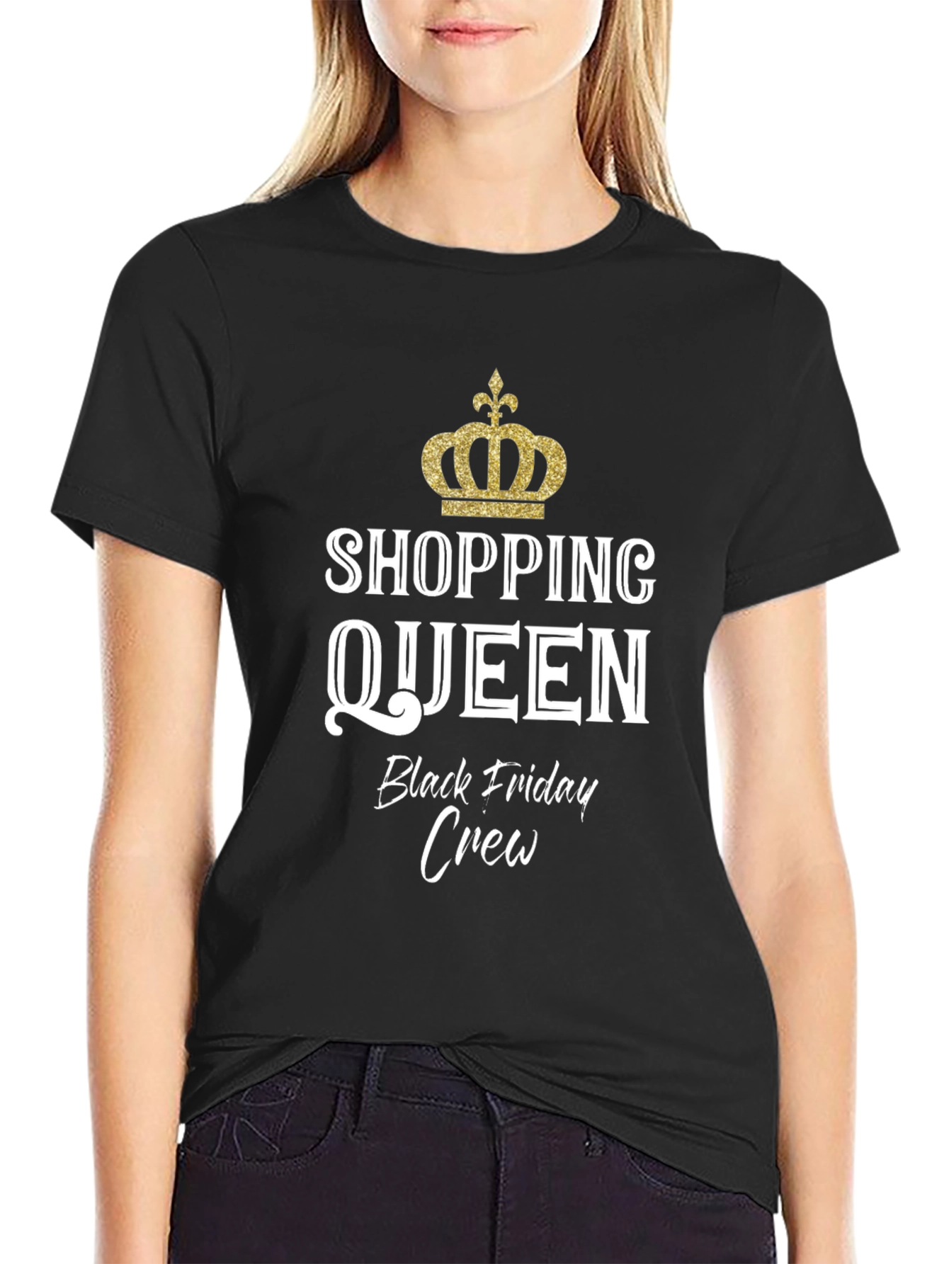 Shopping Queen Black Friday Crew T-Shirt