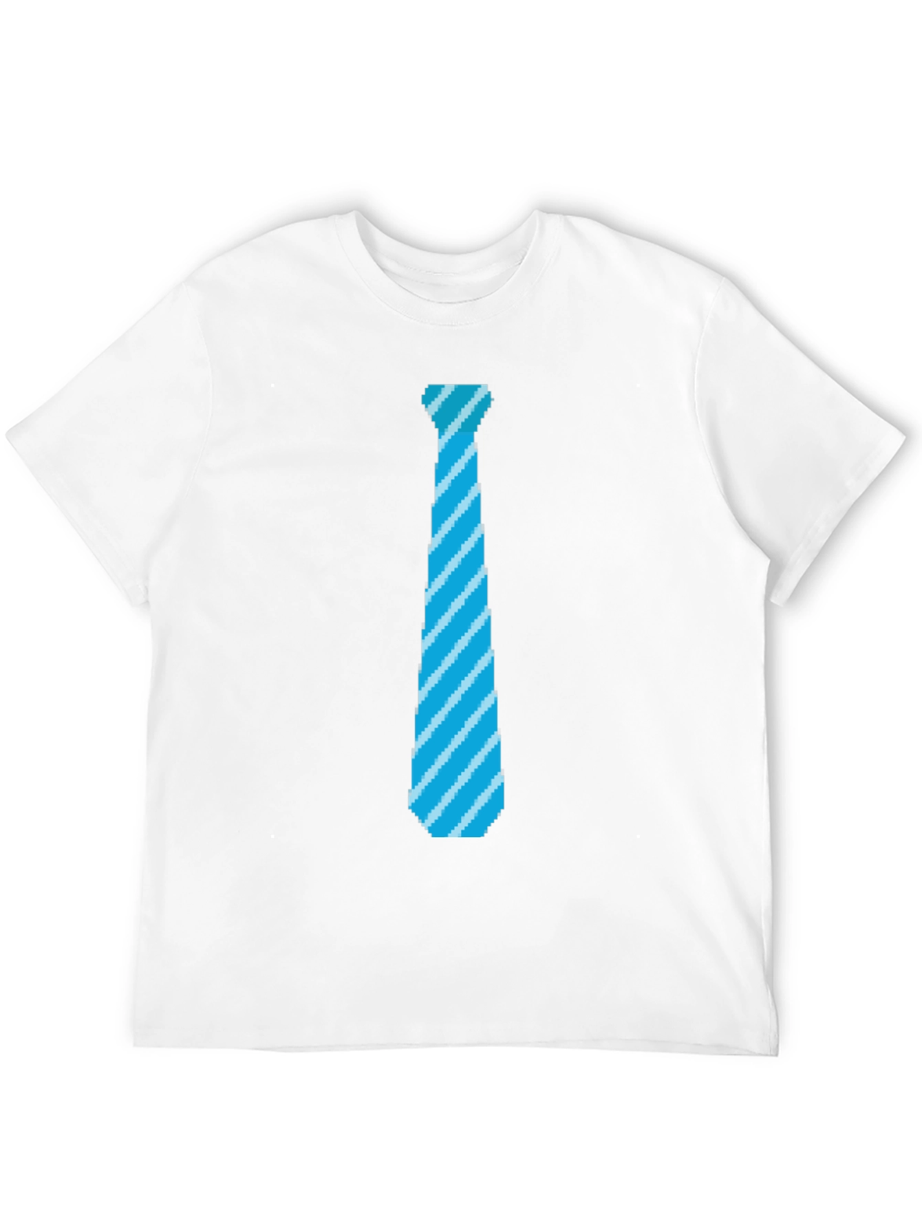 Pixel Tie Graphic T-Shirt - Fun Retro Design