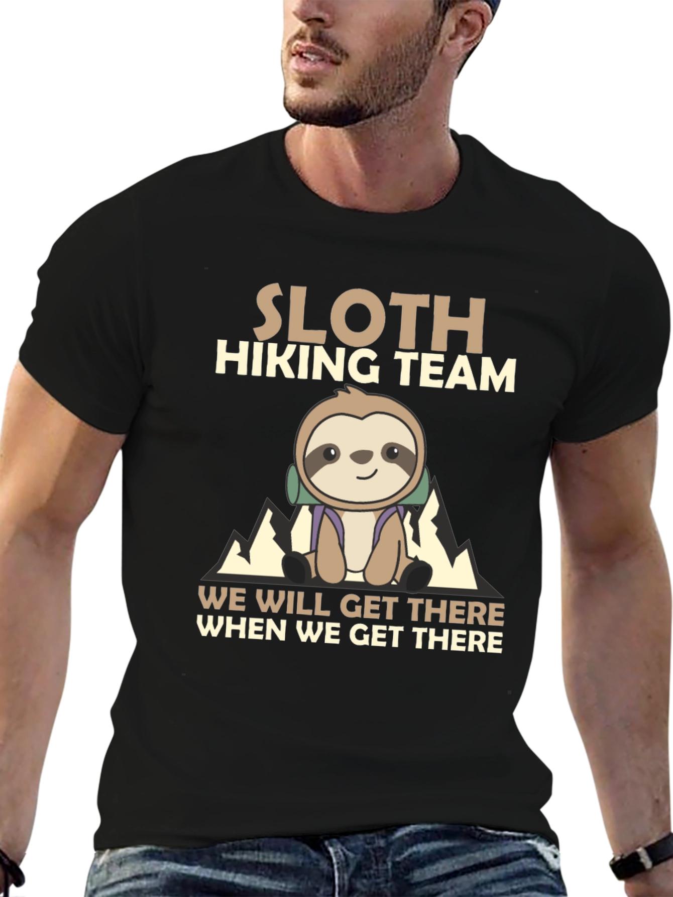 Sloth Hiking Team T-Shirt - We Will Get There