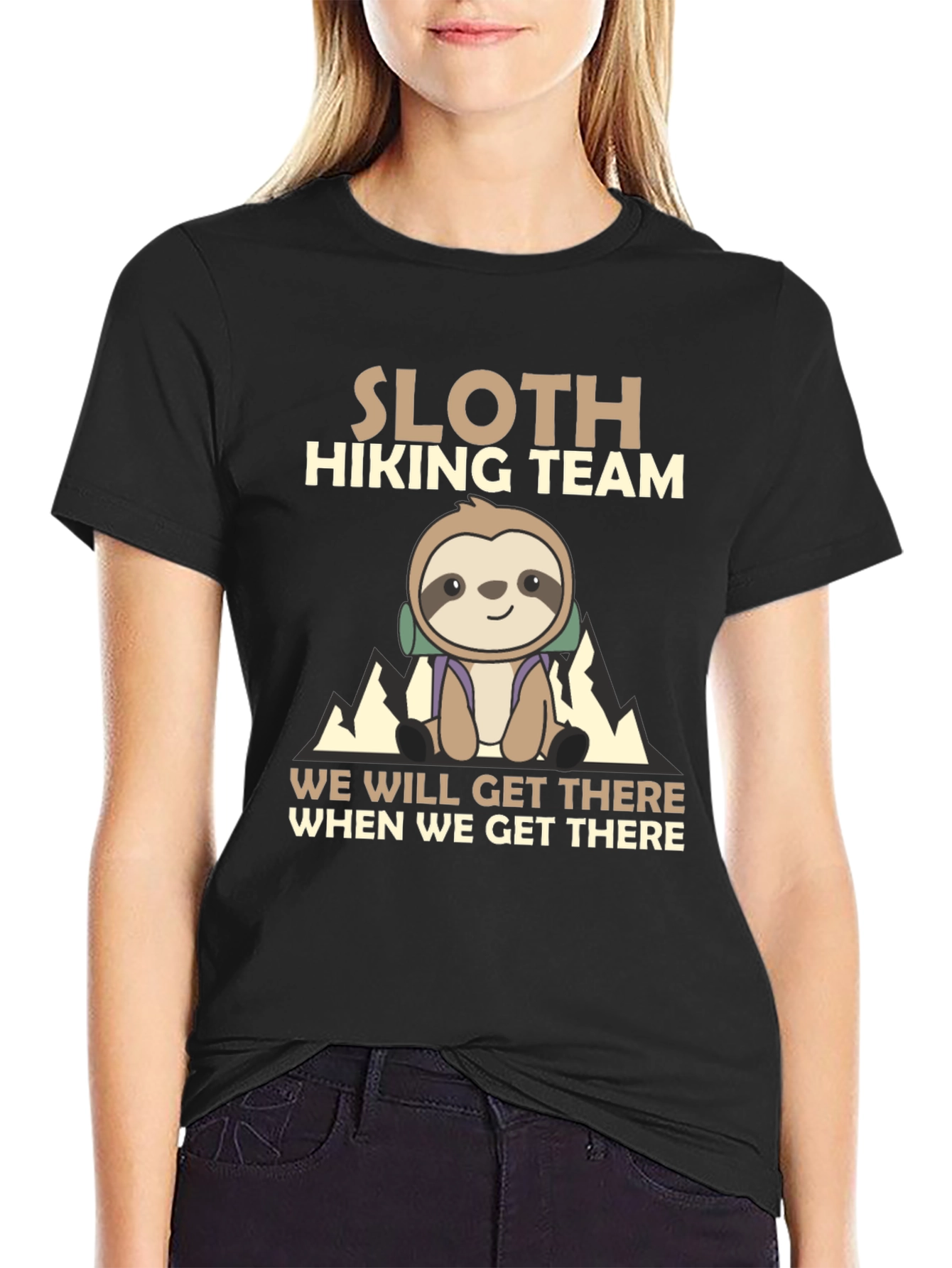 Sloth Hiking Team T-Shirt - We Will Get There
