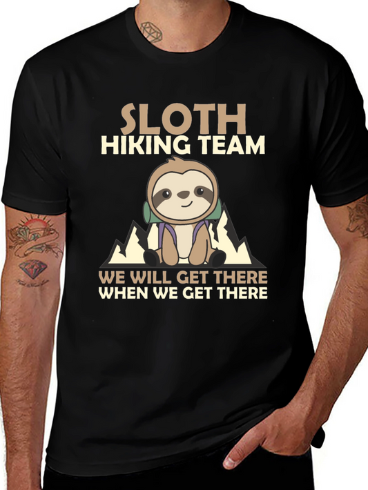 Sloth Hiking Team T-Shirt - We Will Get There