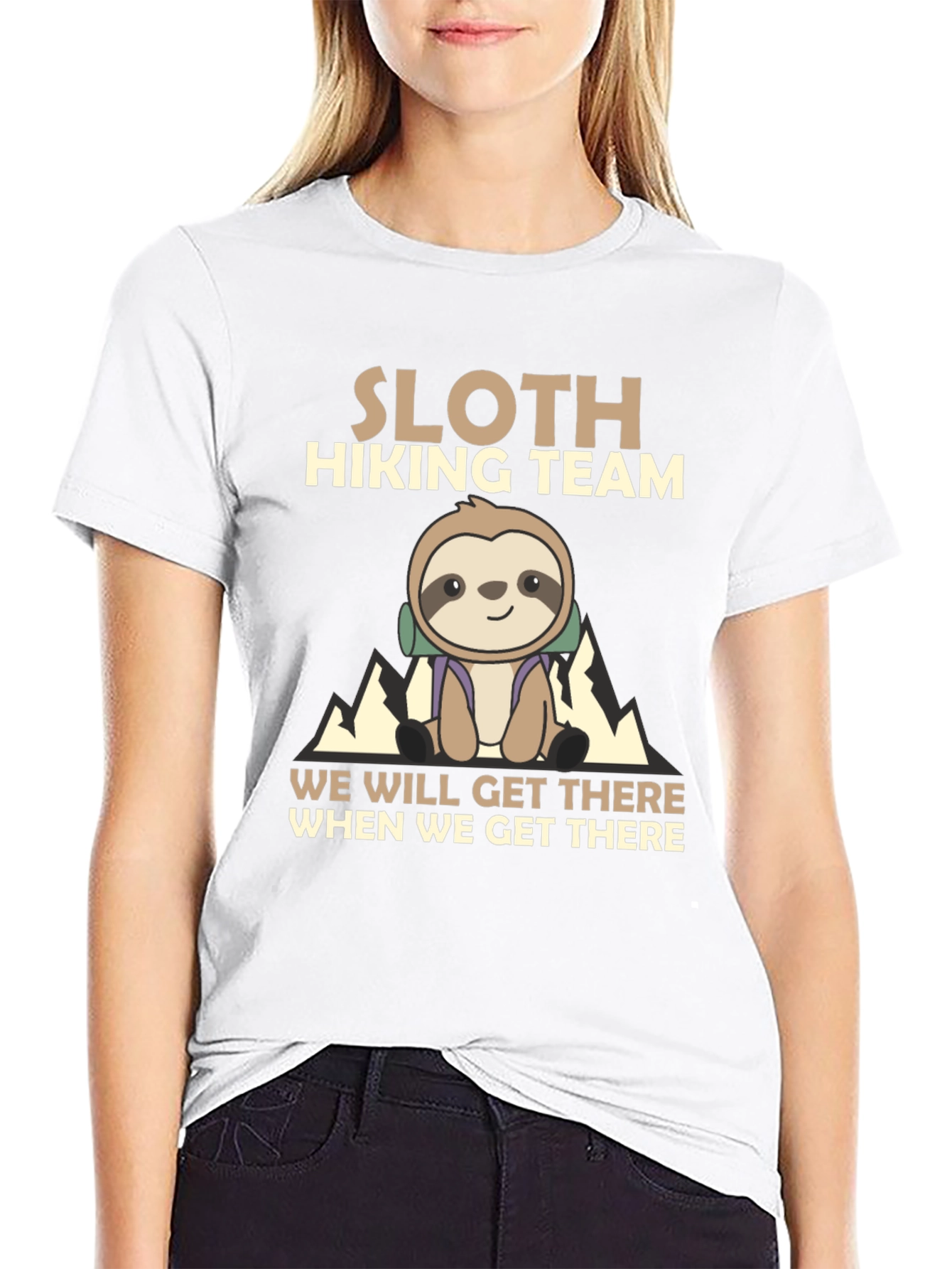 Sloth Hiking Team T-Shirt - We Will Get There