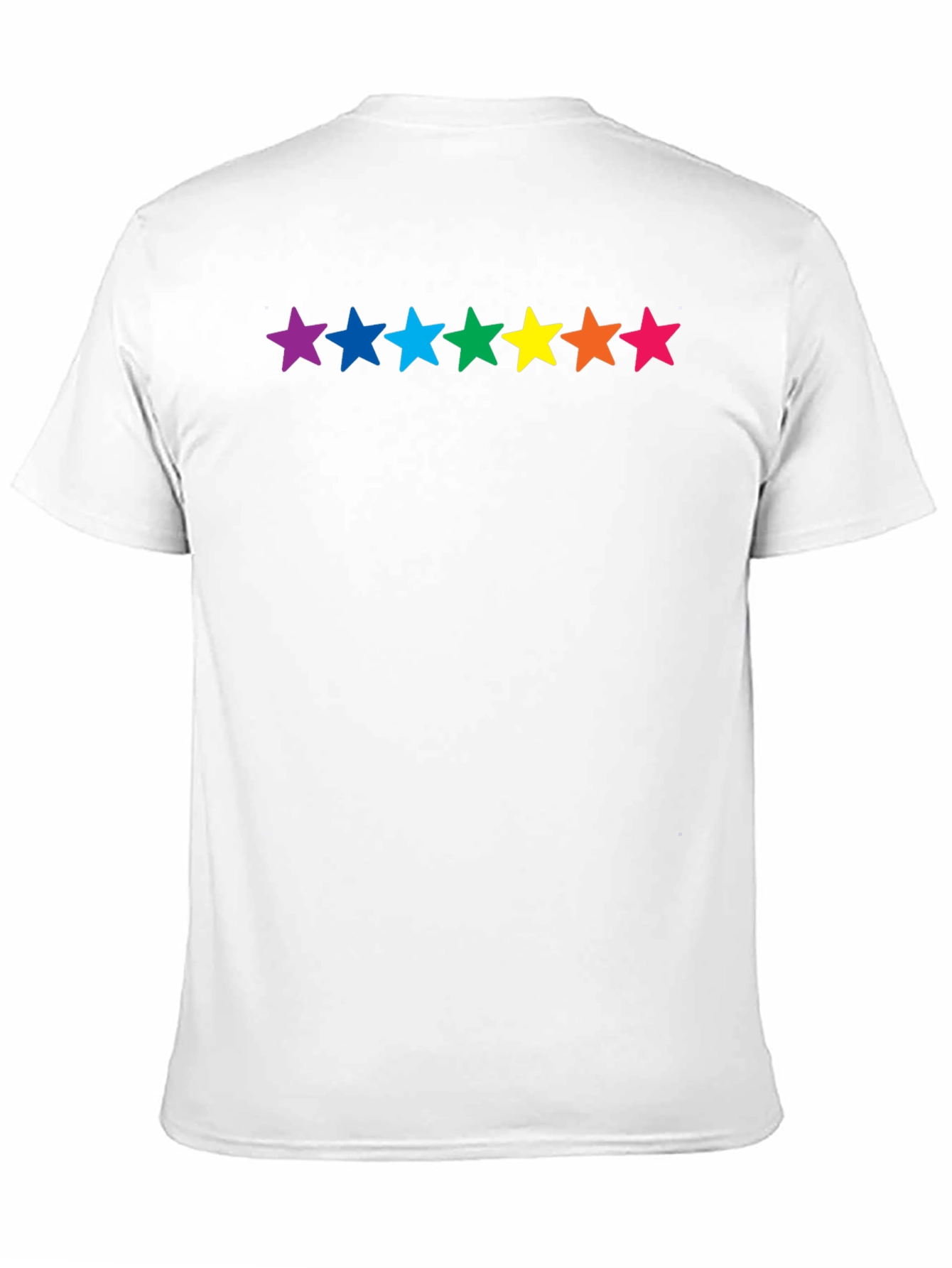 Rainbow Stars Black T-Shirt - Pride Fashion