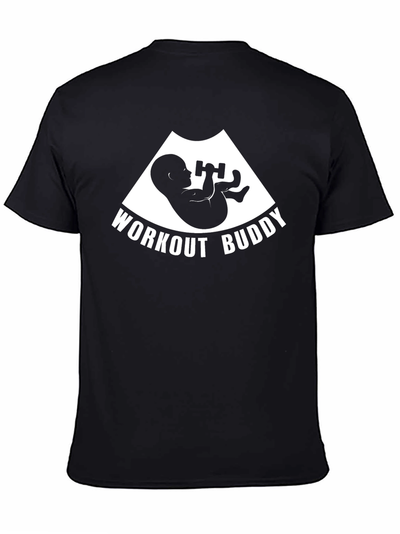 Workout Buddy Pregnancy T-Shirt Funny Expecting Mom Gift