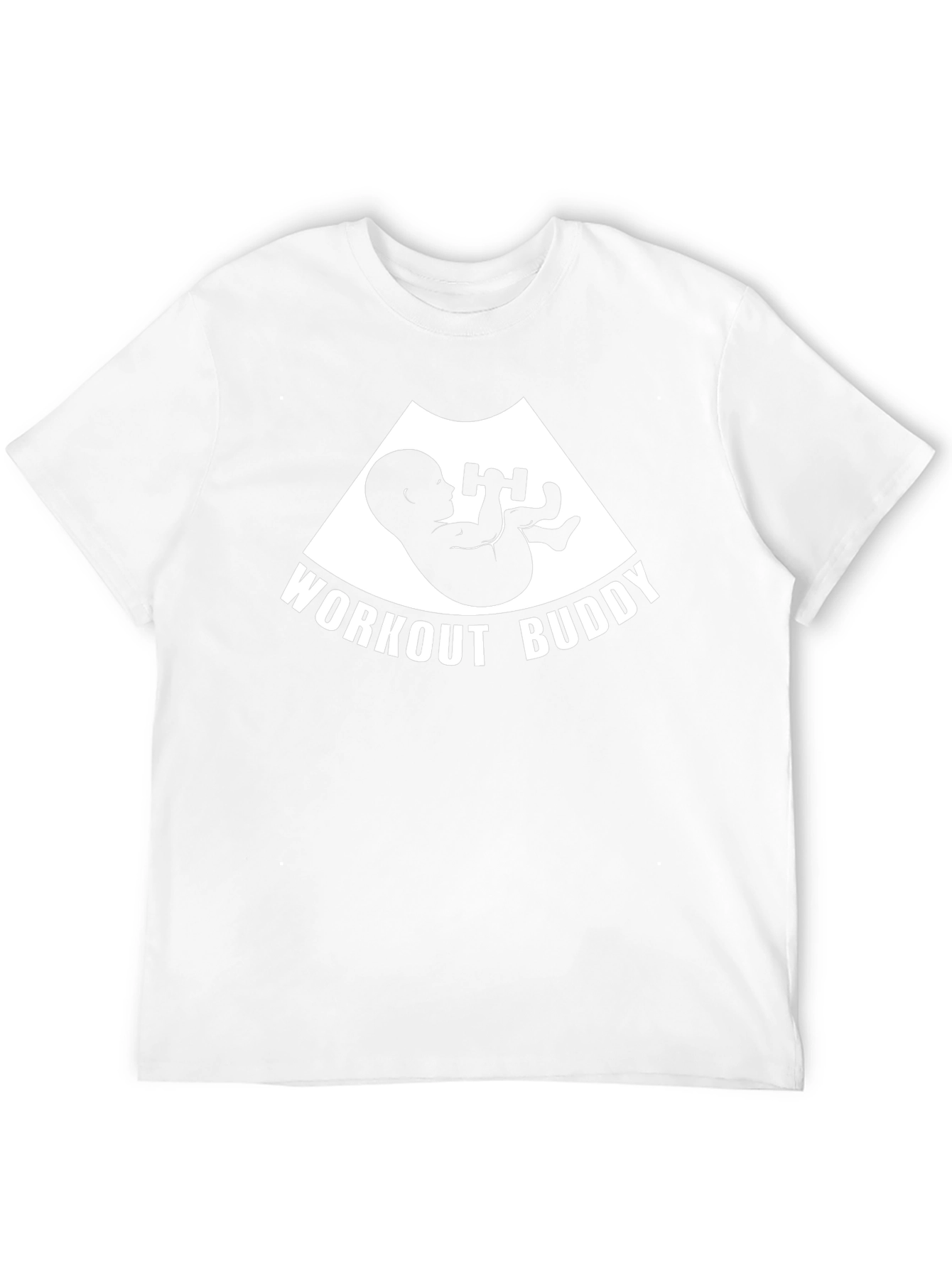 Workout Buddy Pregnancy T-Shirt Funny Expecting Mom Gift