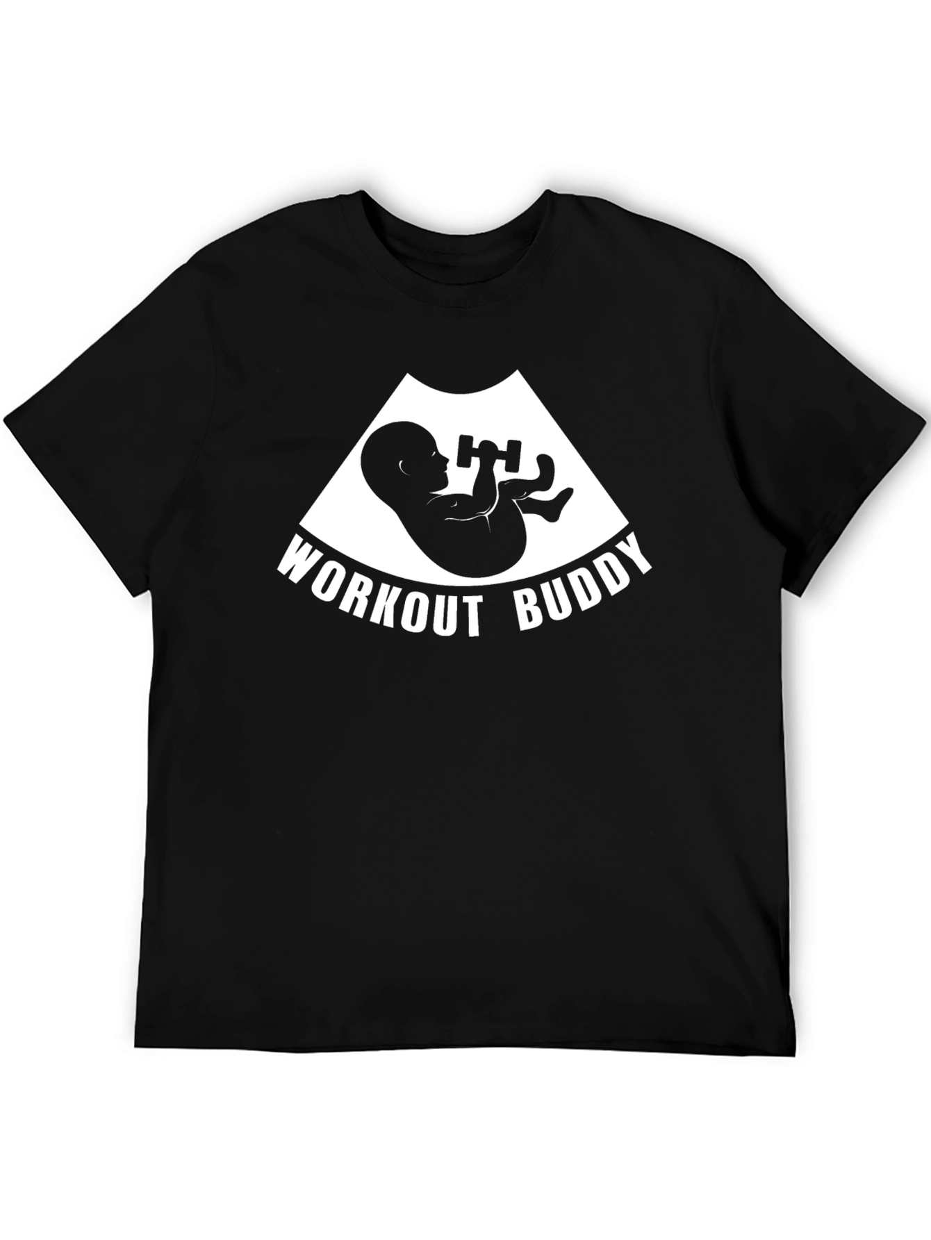 Workout Buddy Pregnancy T-Shirt Funny Expecting Mom Gift