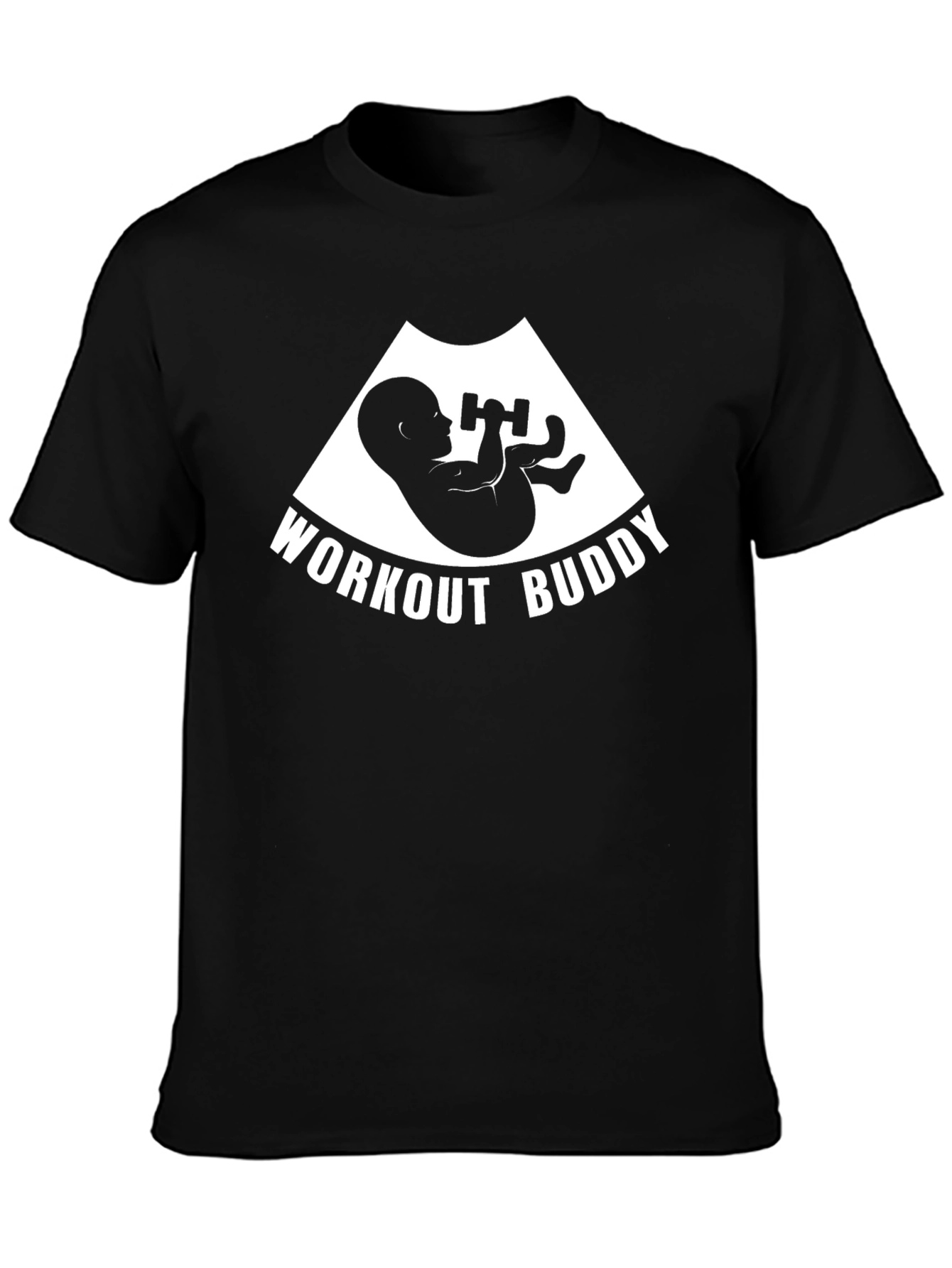 Workout Buddy Pregnancy T-Shirt Funny Expecting Mom Gift