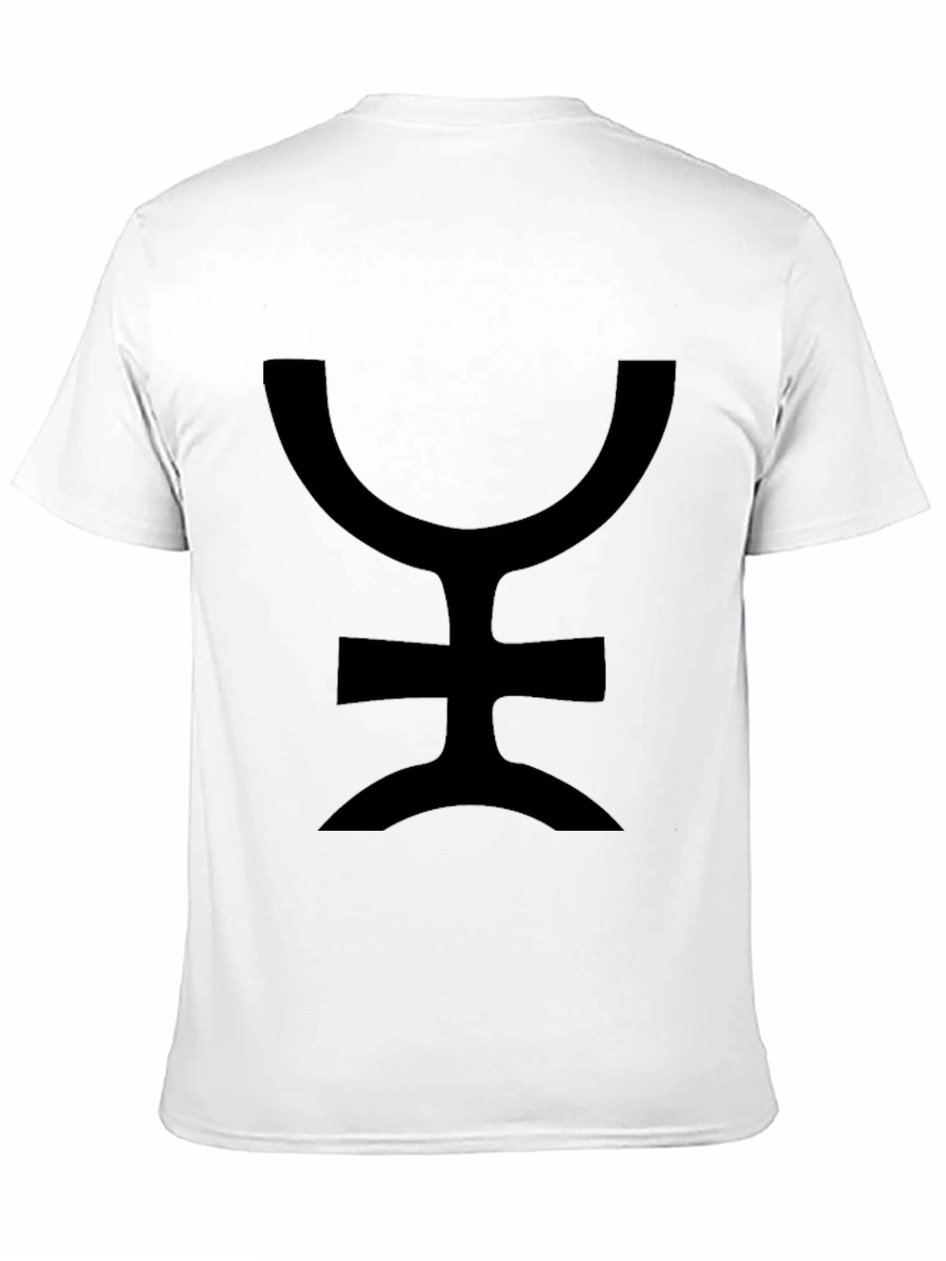 Unique Symbol Graphic Print Black T-Shirt