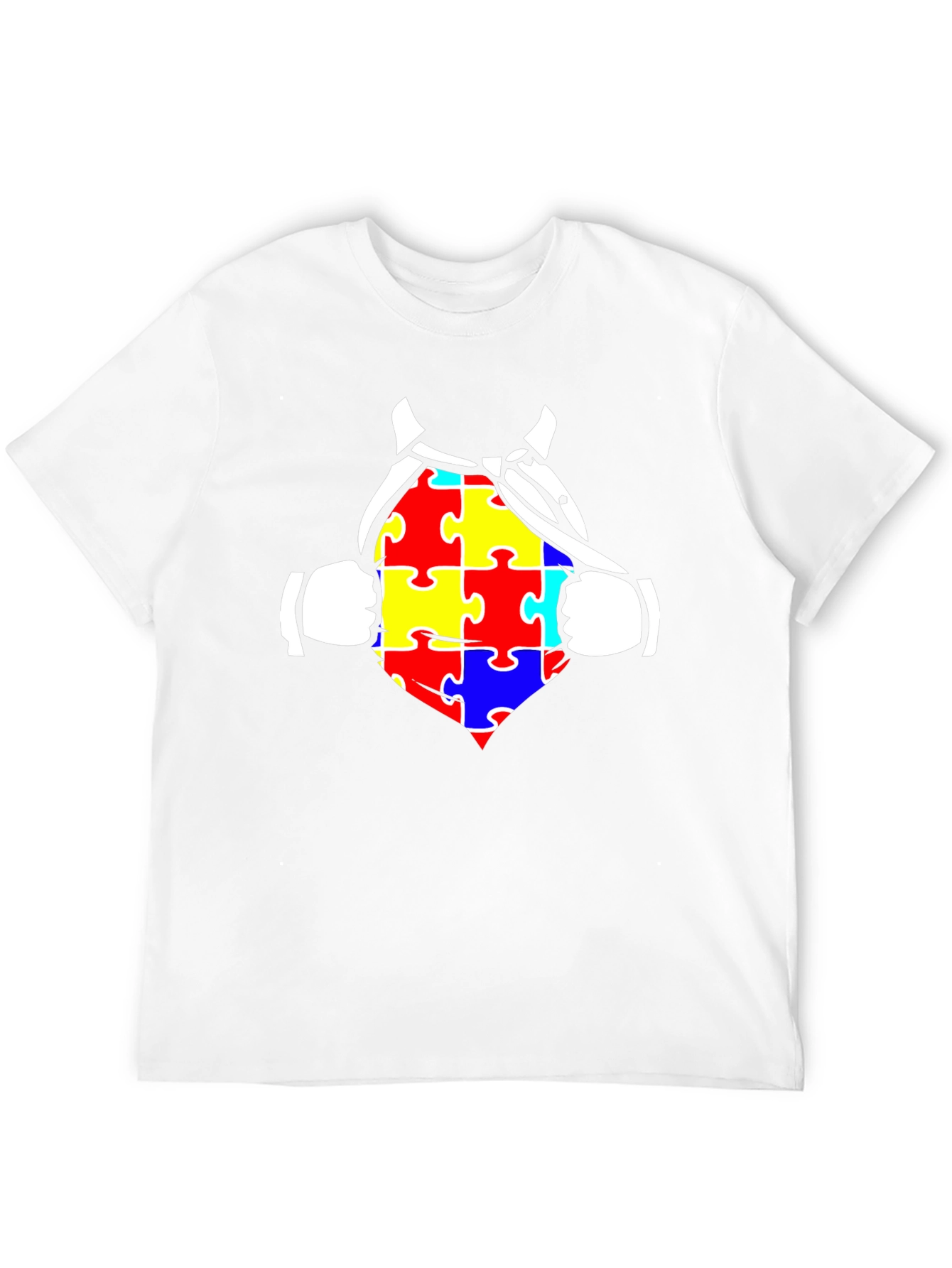 Autism Awareness Superhero Tee - Black