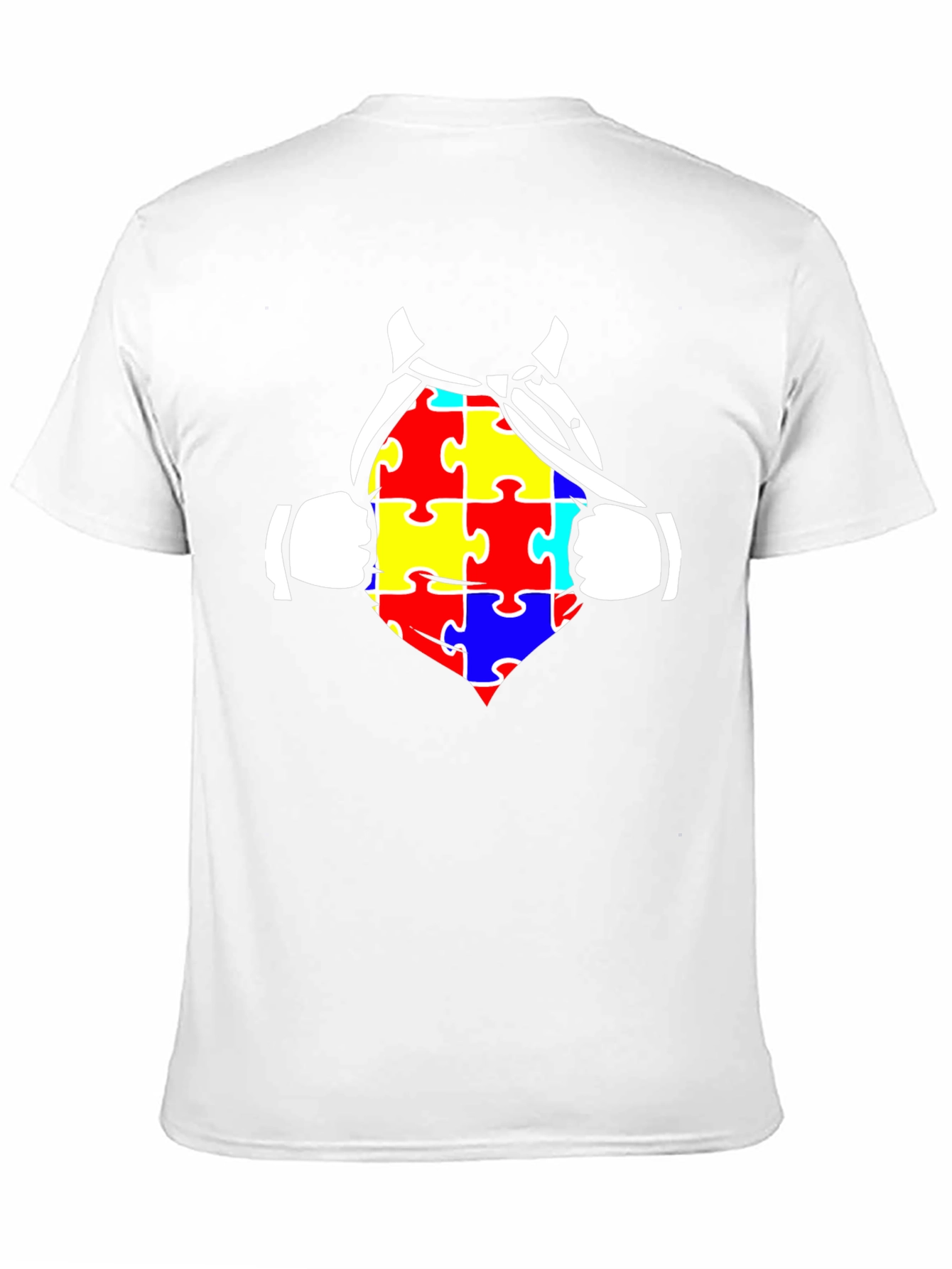 Autism Awareness Superhero Tee - Black