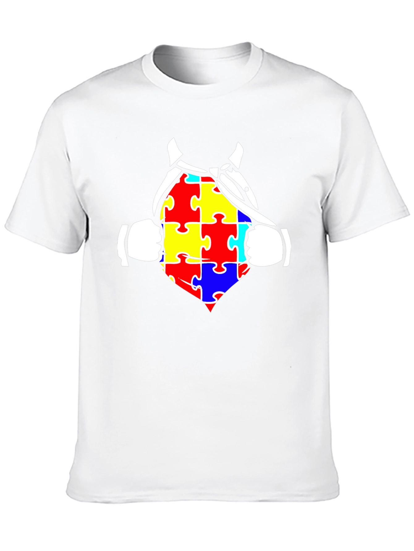 Autism Awareness Superhero Tee - Black