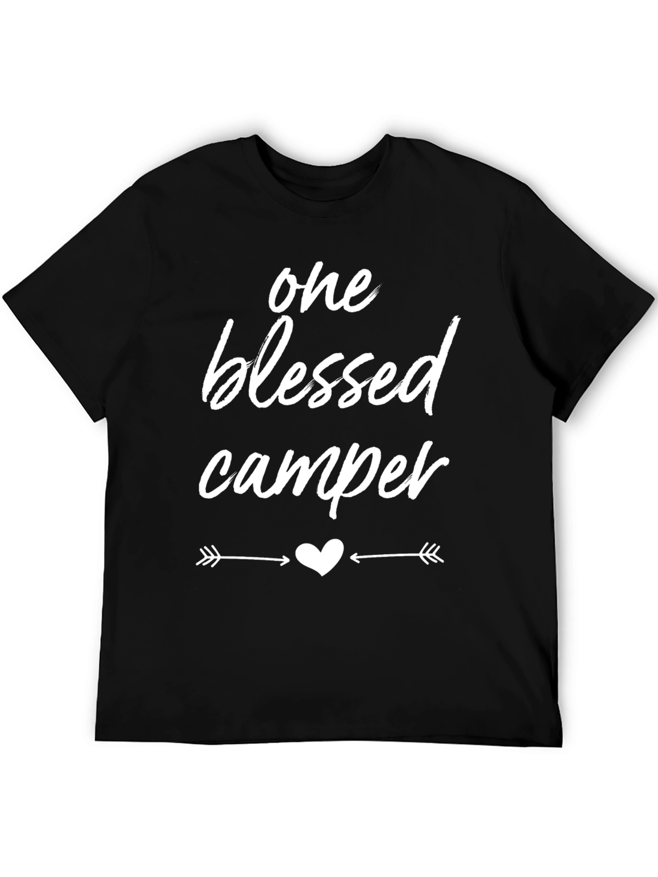 One Blessed Camper Graphic Tee - Black T-Shirt