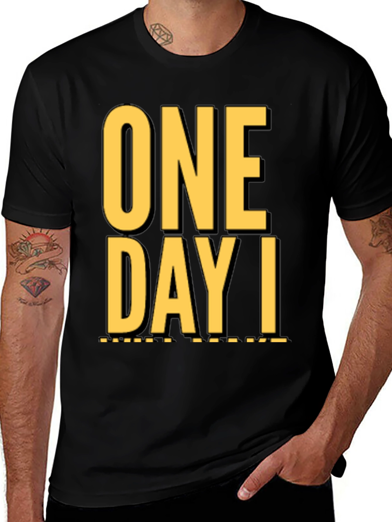 One Day I T-Shirt - Stylish Graphic Tee