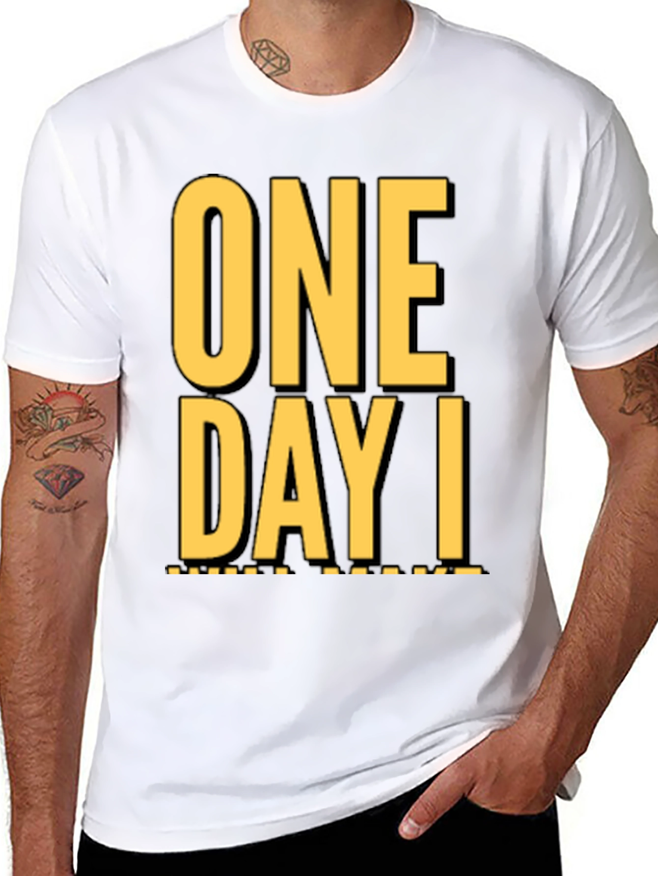 One Day I T-Shirt - Stylish Graphic Tee