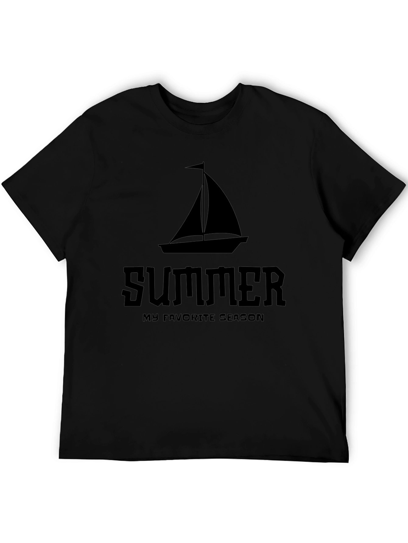 Summer Boat Graphic Tee - My Favorite Season