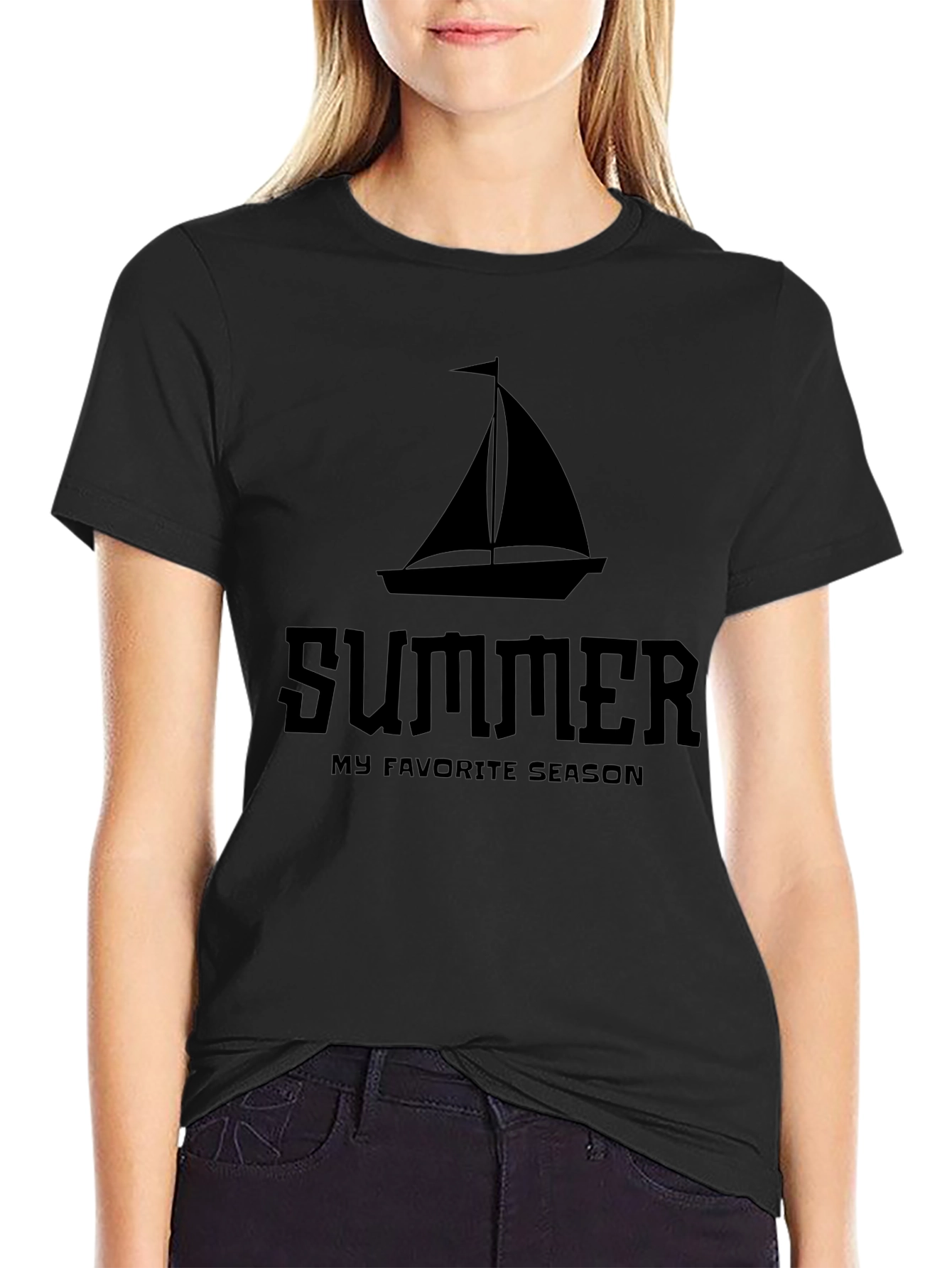 Summer Boat Graphic Tee - My Favorite Season