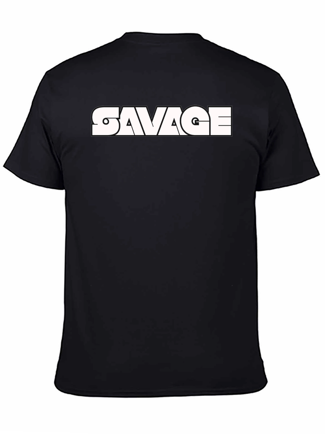 Savage Graphic Print Black T-Shirt