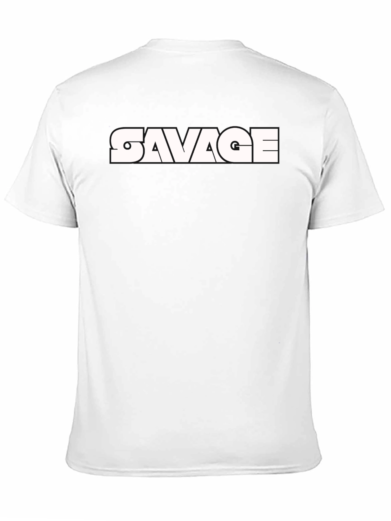Savage Graphic Print Black T-Shirt