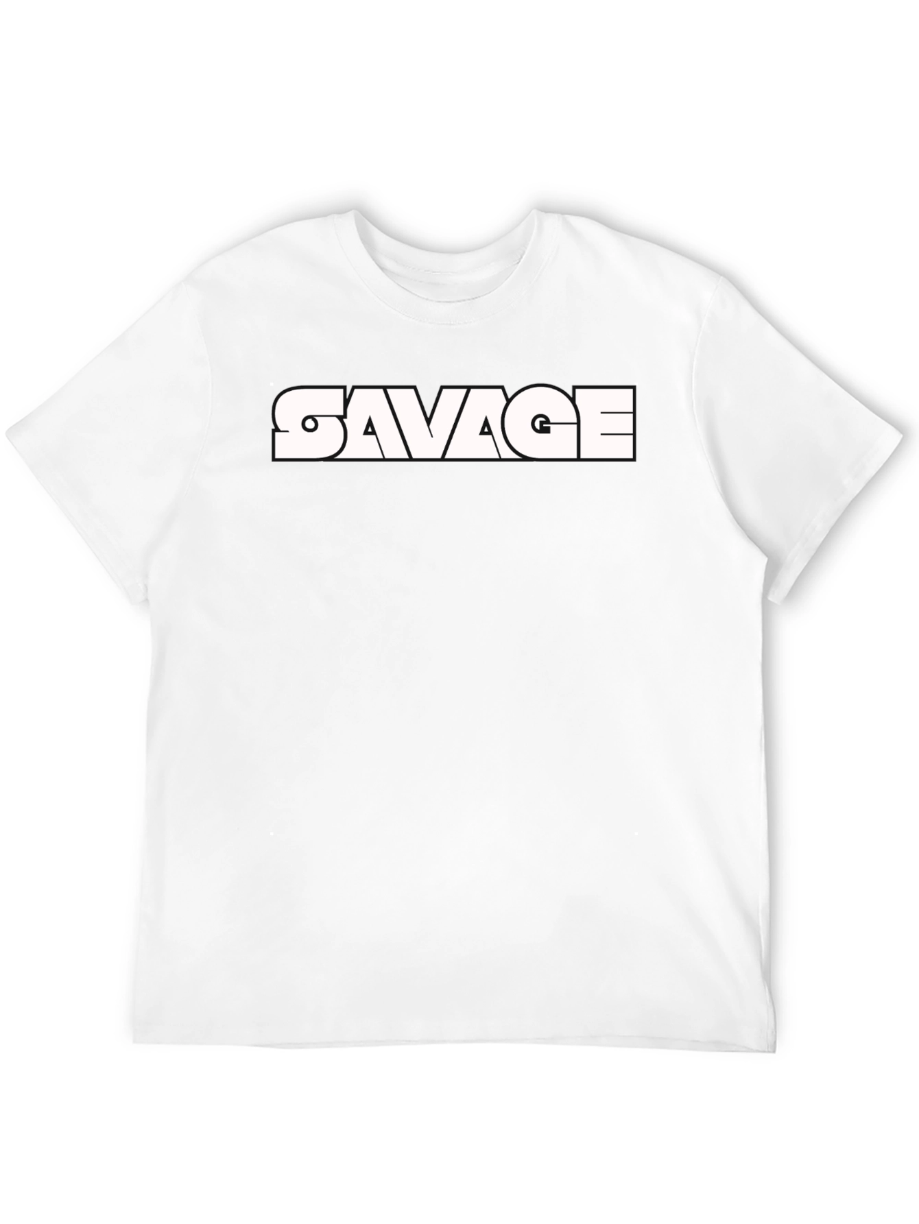 Savage Graphic Print Black T-Shirt