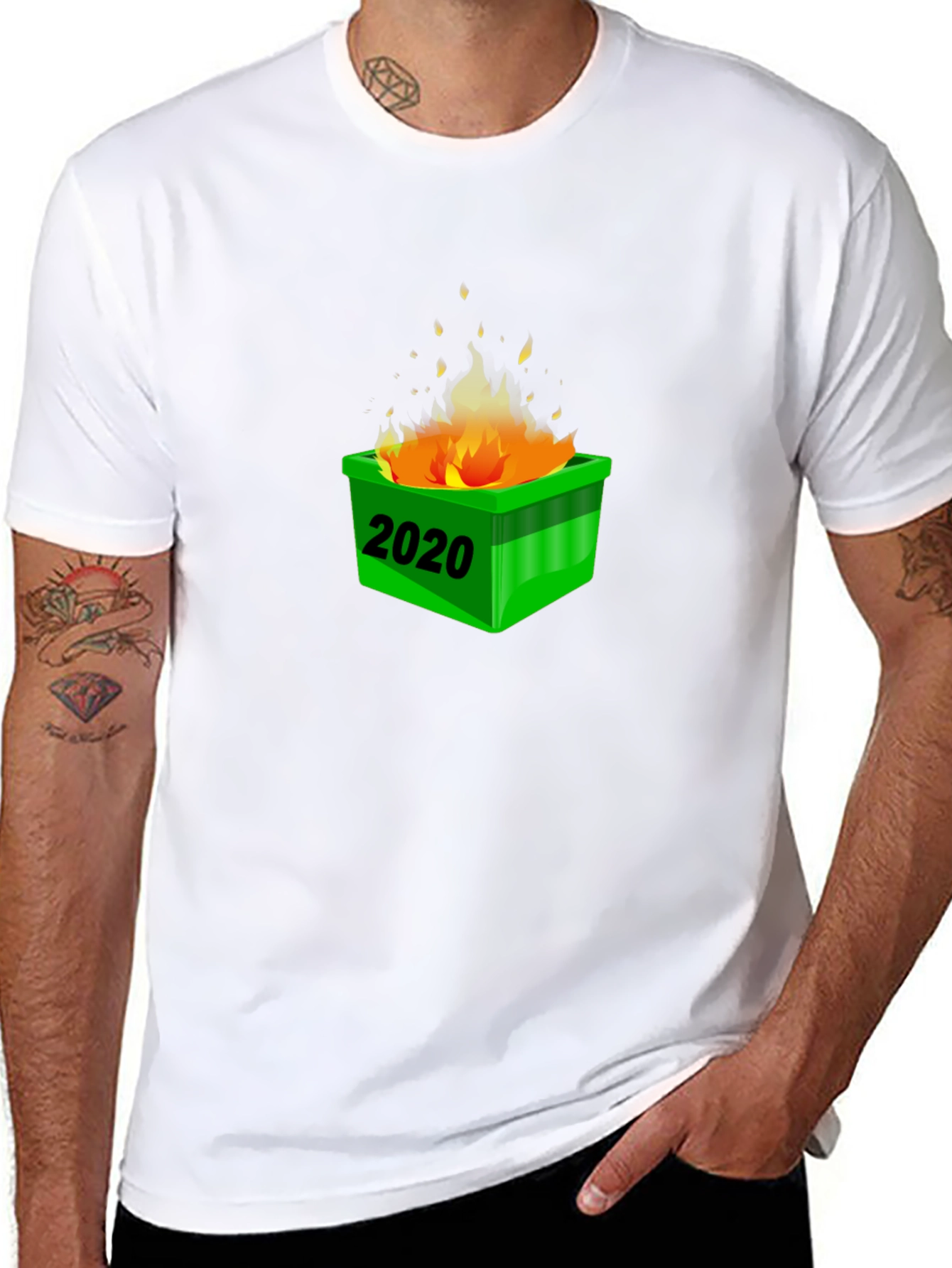 2020 Dumpster Fire T-Shirt - Black