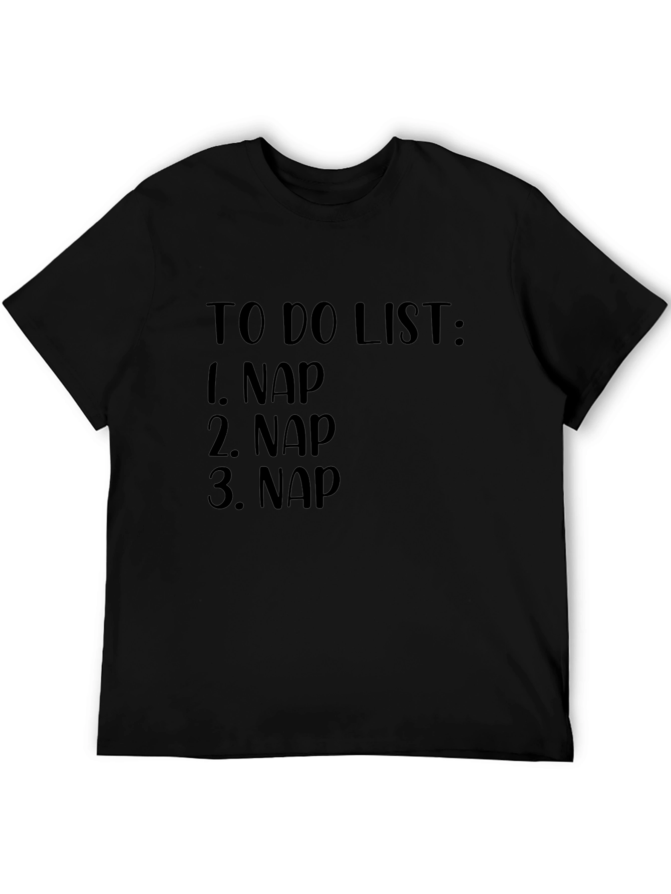 Nap To-Do List Black Graphic Tee