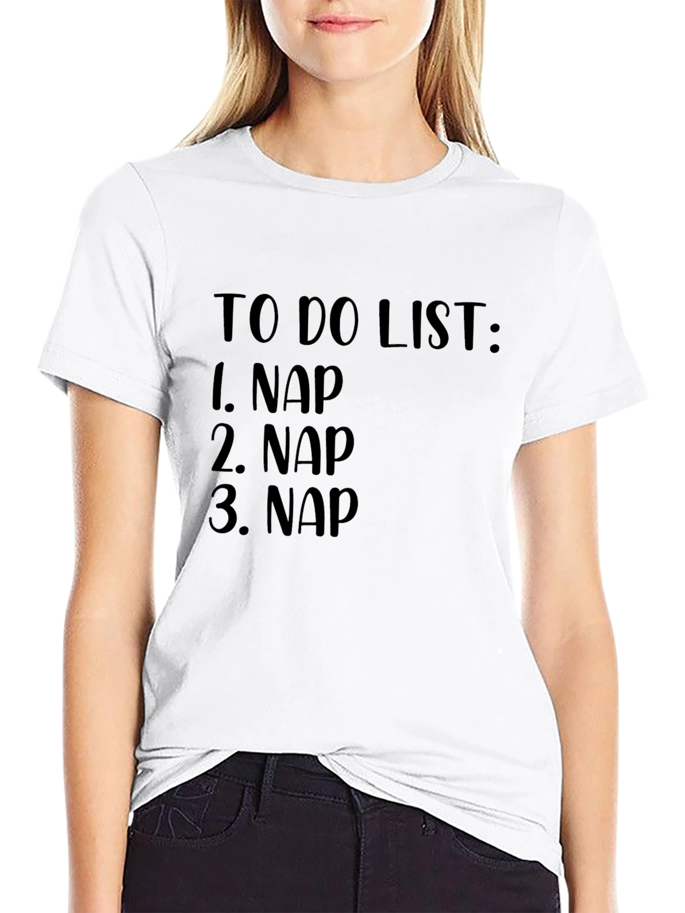 Nap To-Do List Black Graphic Tee