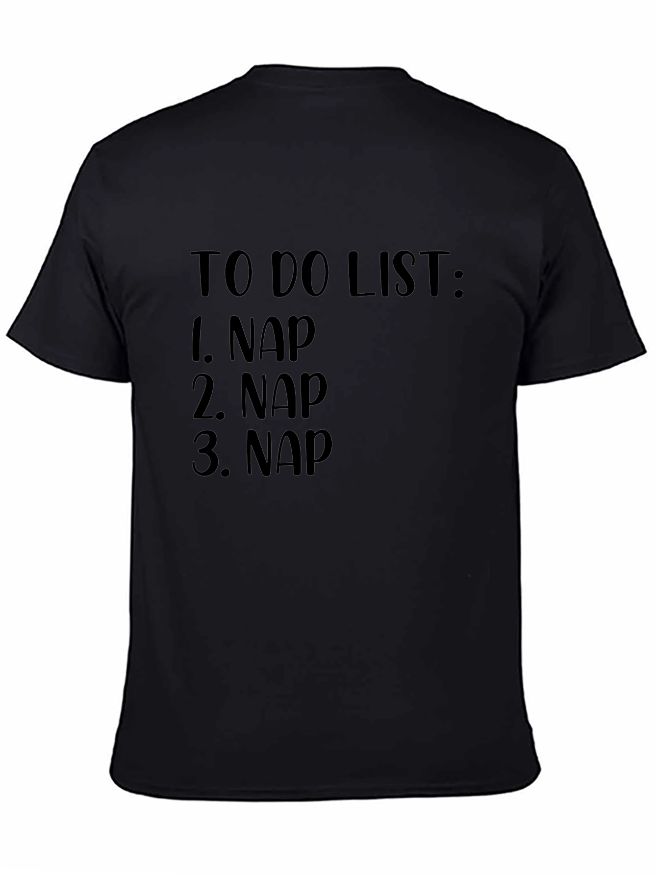 Nap To-Do List Black Graphic Tee
