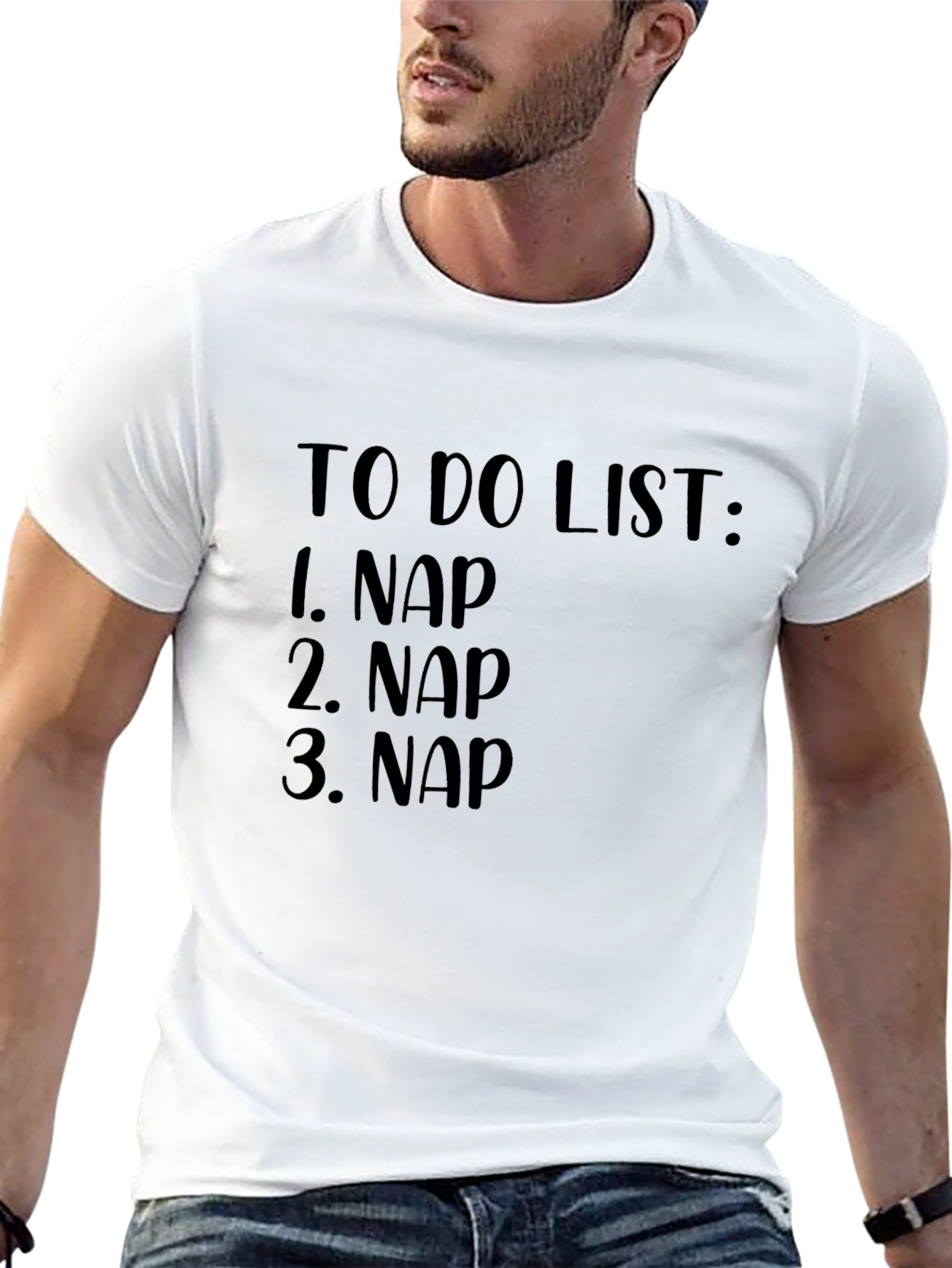 Nap To-Do List Black Graphic Tee