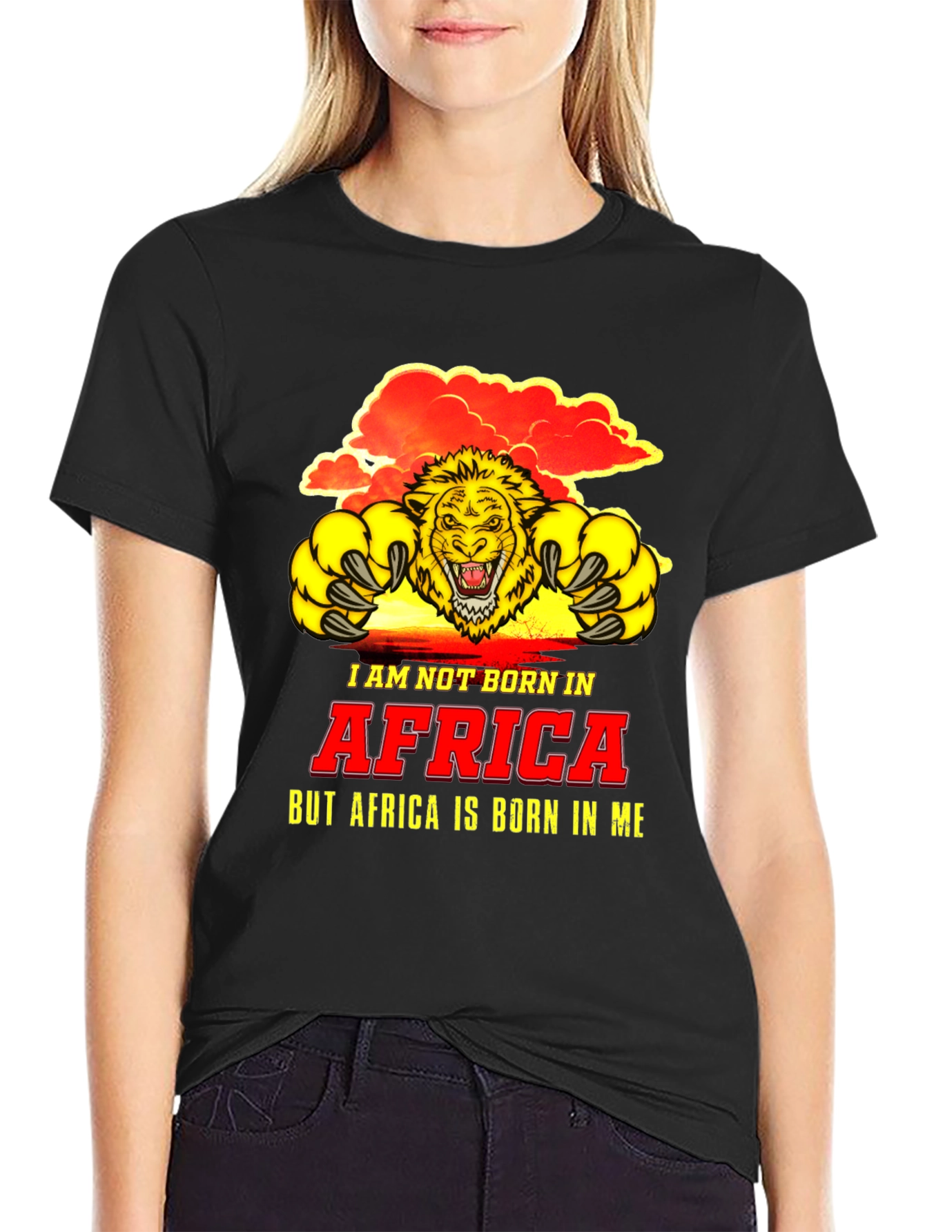 Africa Lion Graphic Tee - Born in Me