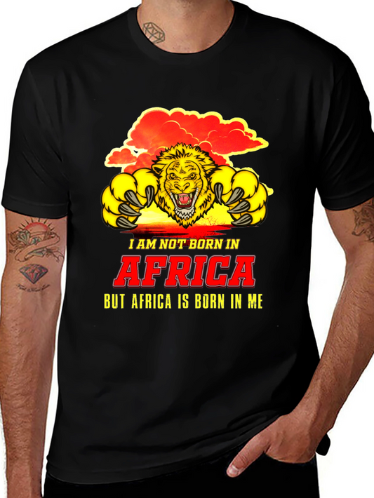 Africa Lion Graphic Tee - Born in Me