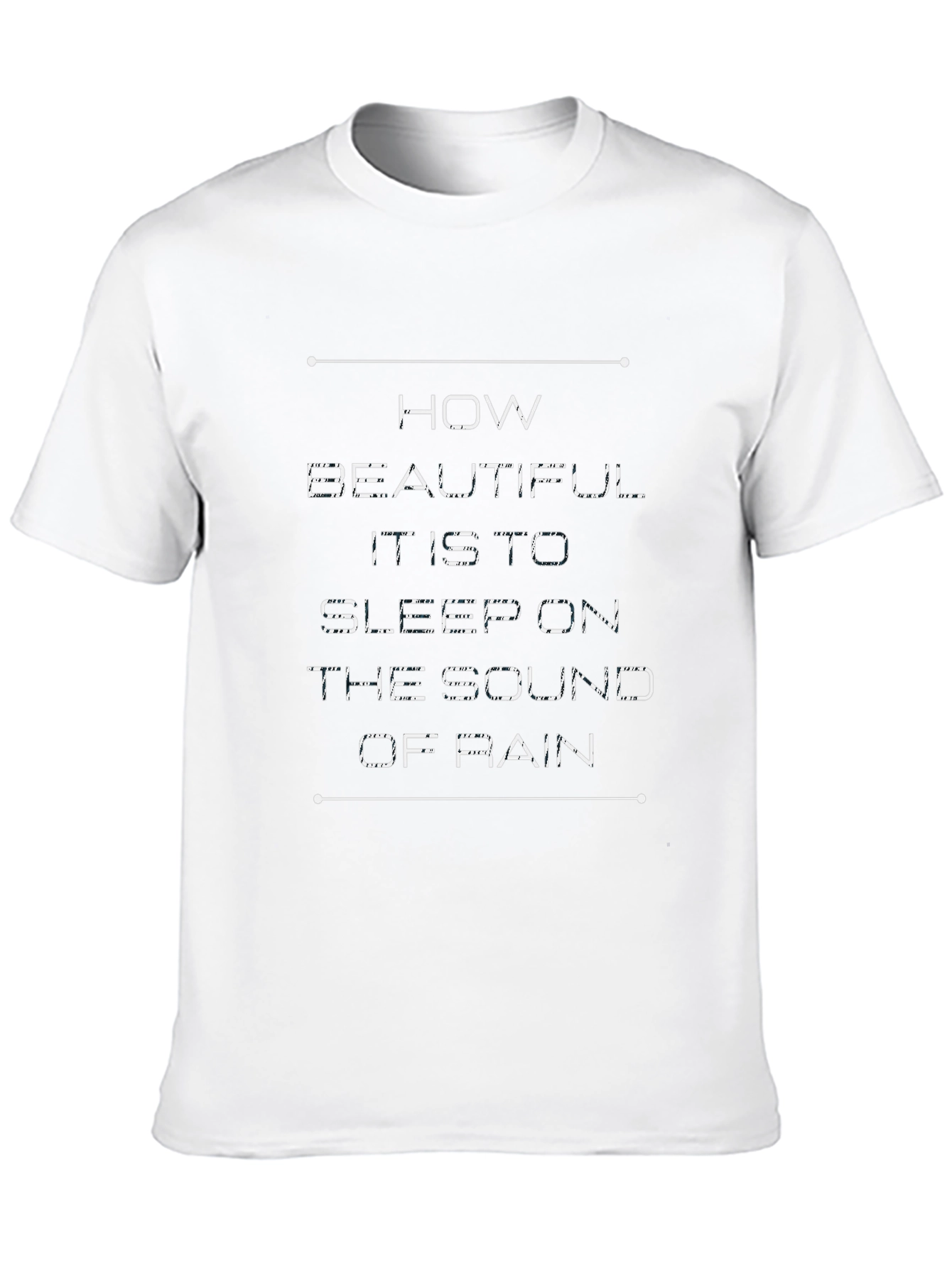 Rain Sound Sleep T-Shirt: Soft Comfort Peaceful Design