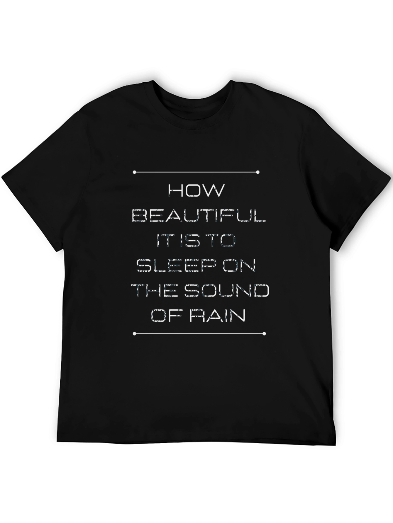 Rain Sound Sleep T-Shirt: Soft Comfort Peaceful Design