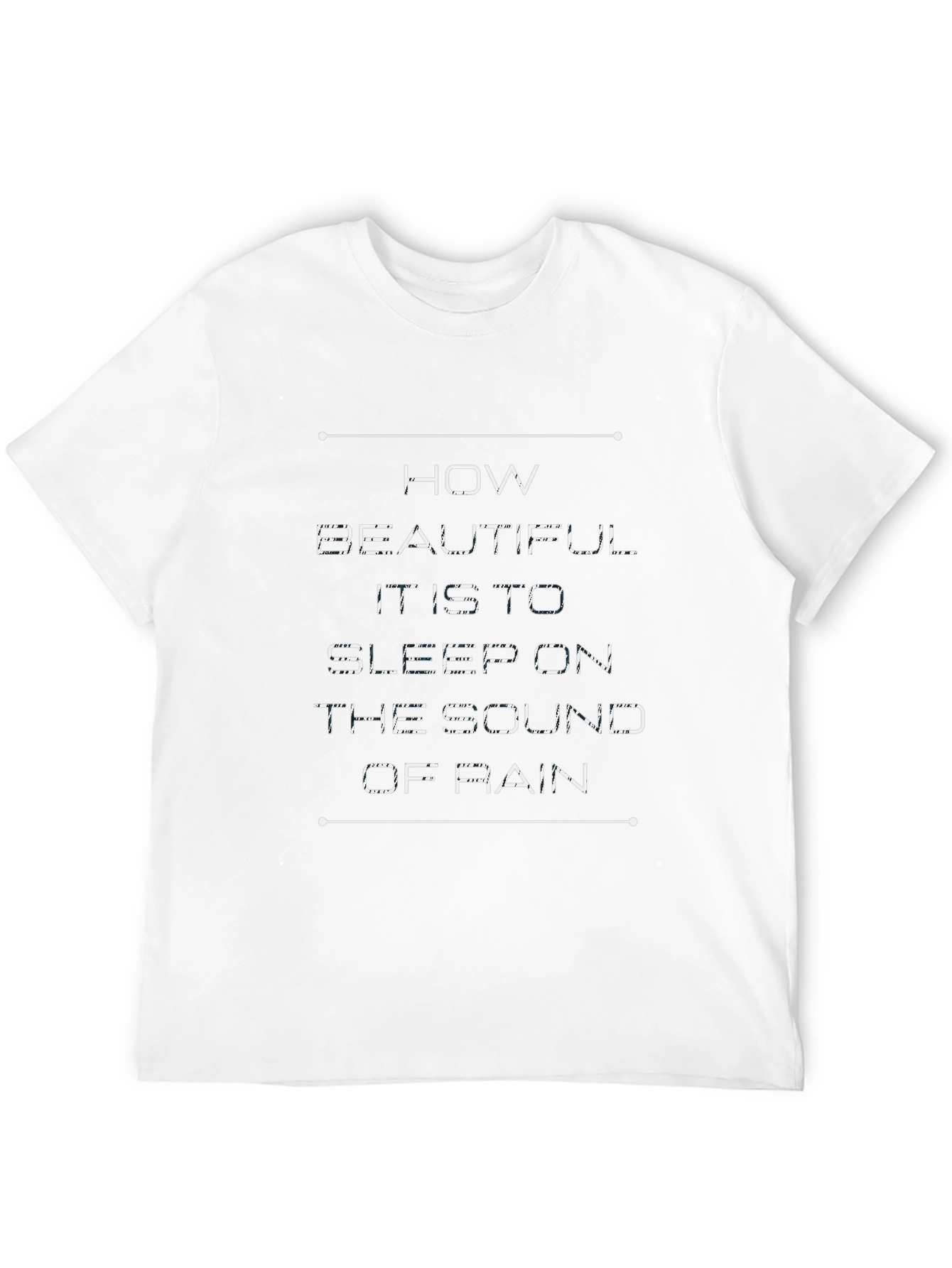 Rain Sound Sleep T-Shirt: Soft Comfort Peaceful Design