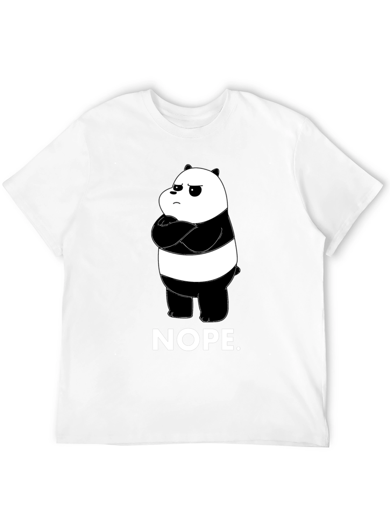 Nope Panda Graphic T-Shirt