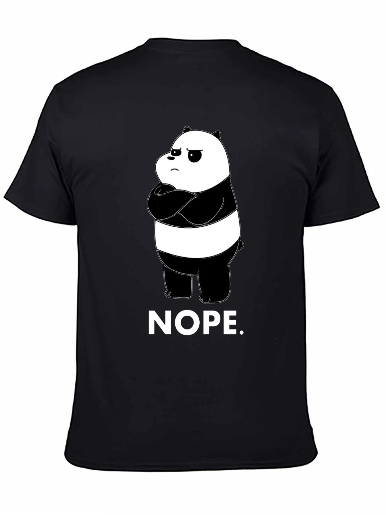 Nope Panda Graphic T-Shirt