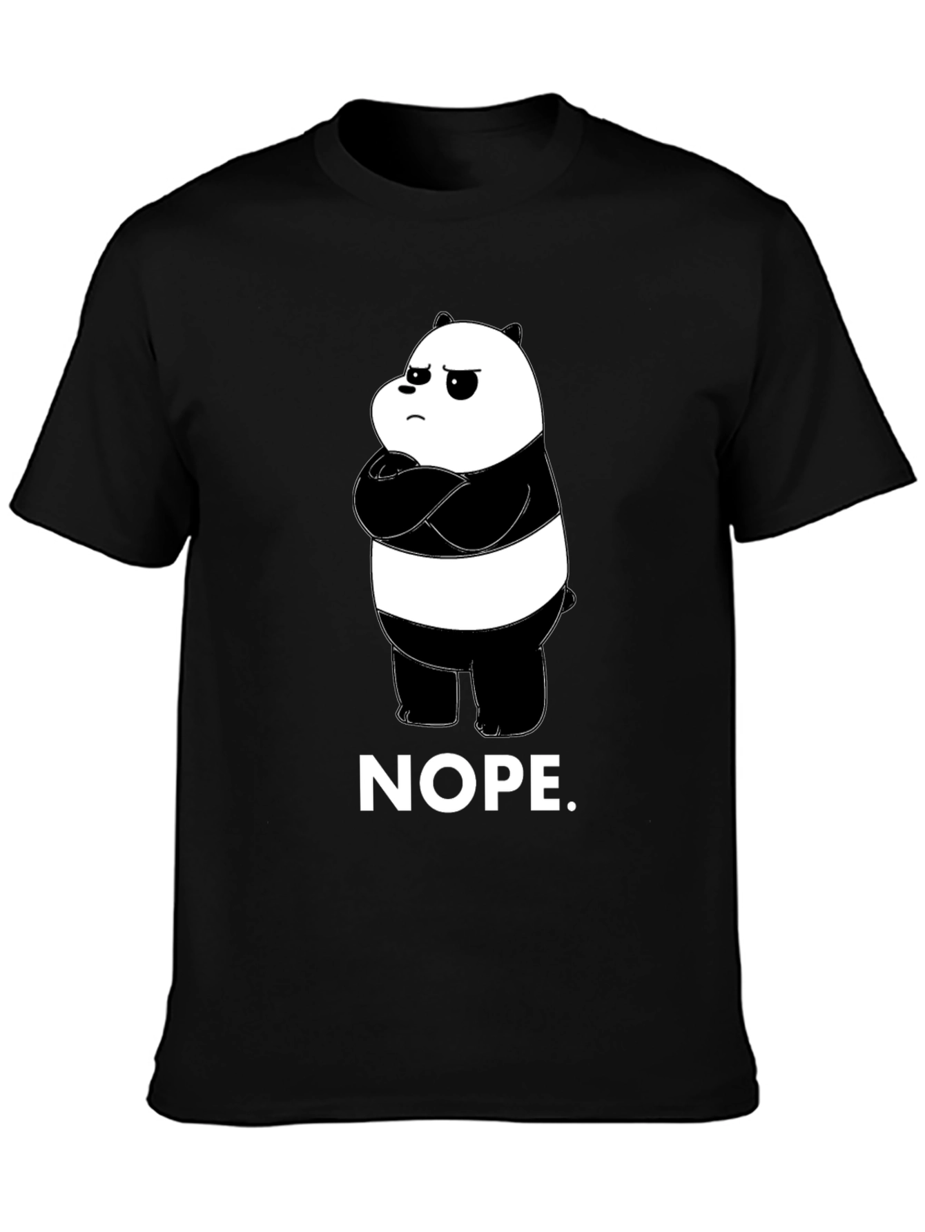 Nope Panda Graphic T-Shirt