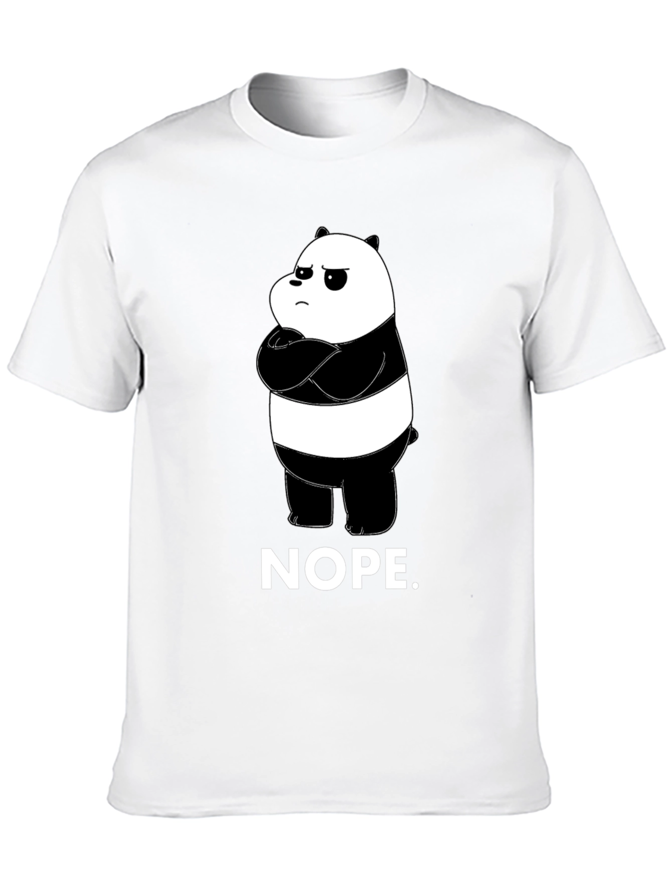 Nope Panda Graphic T-Shirt