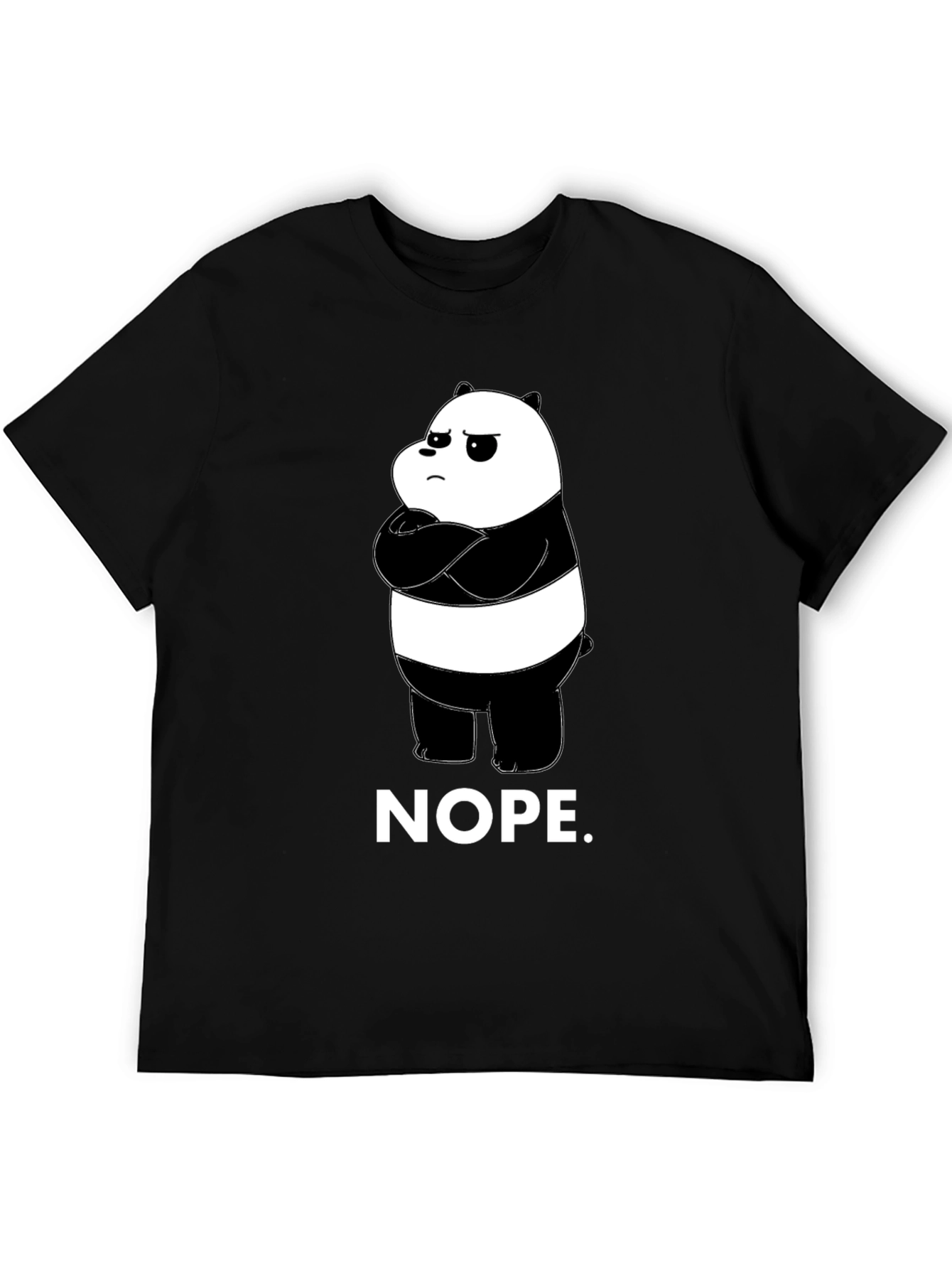 Nope Panda Graphic T-Shirt