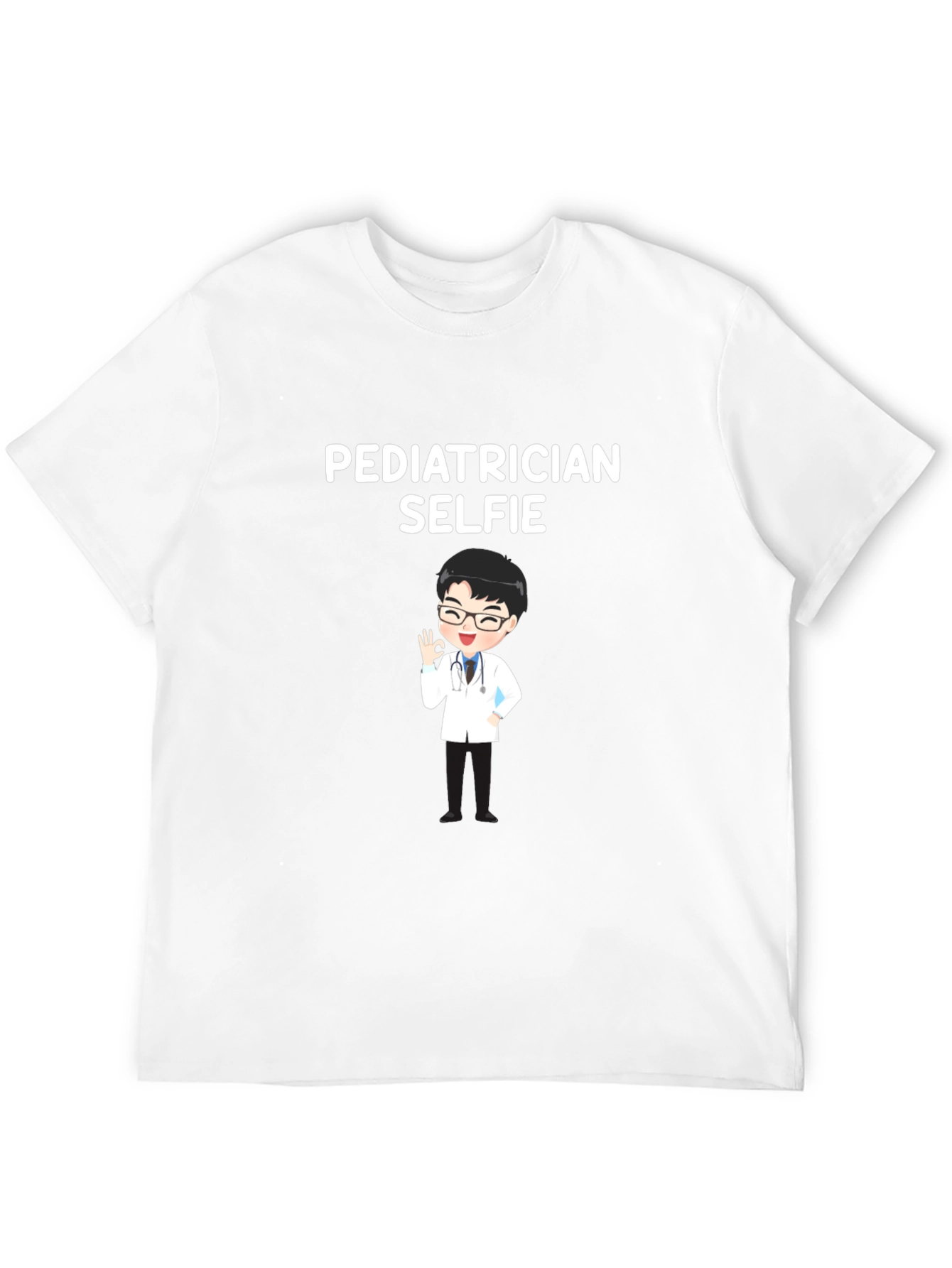 Pediatrician Selfie T-Shirt - Black