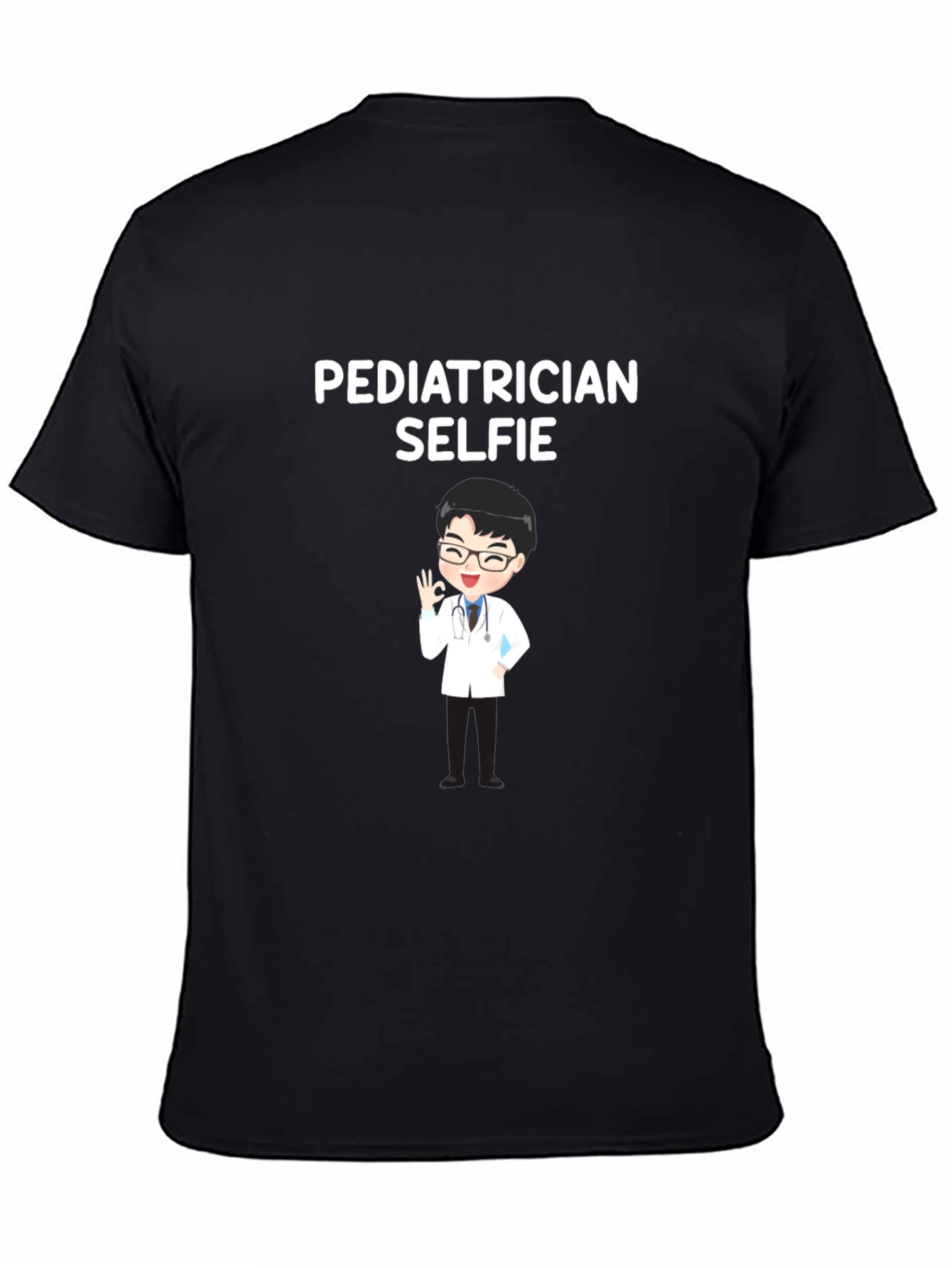 Pediatrician Selfie T-Shirt - Black