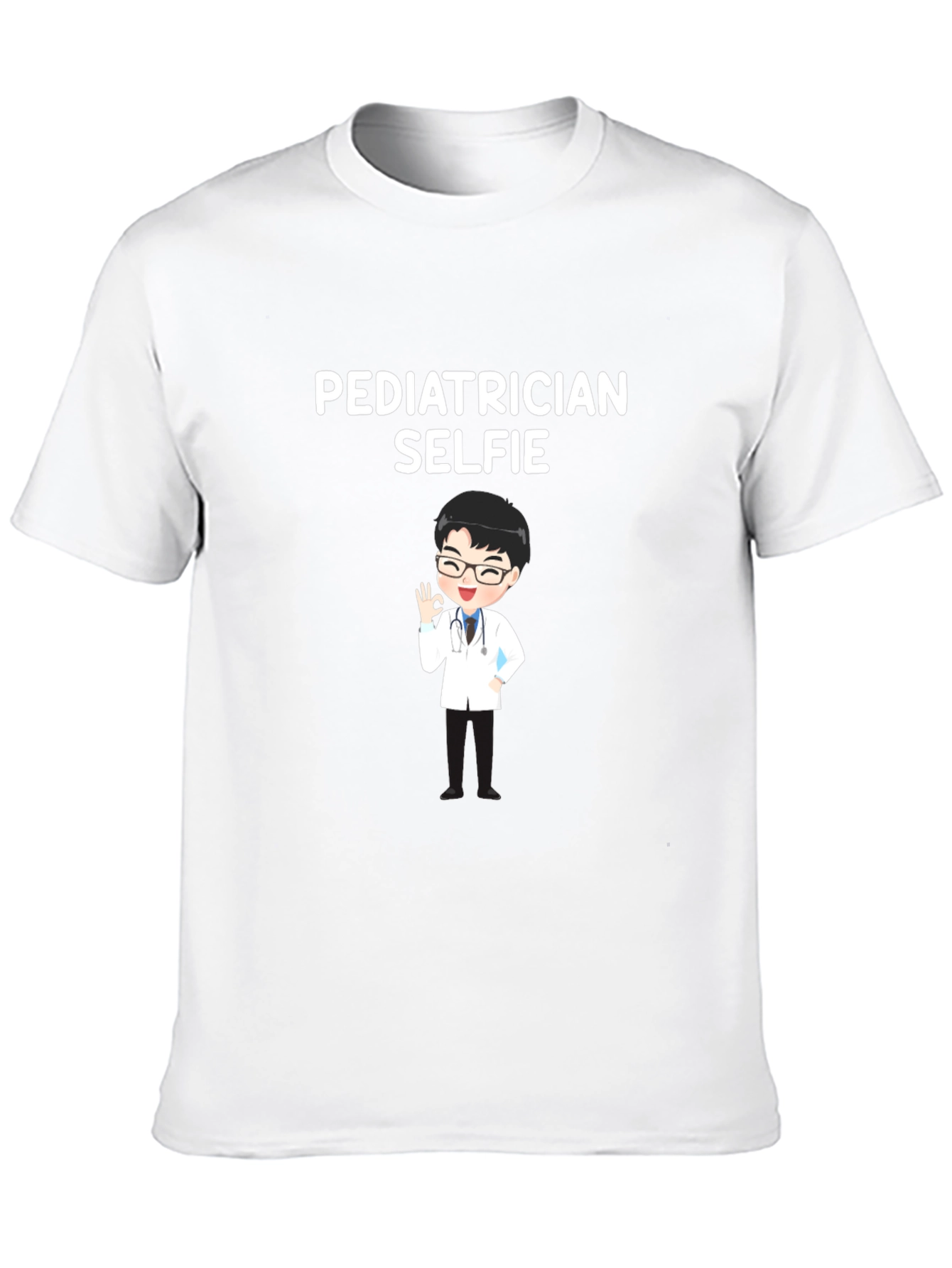Pediatrician Selfie T-Shirt - Black