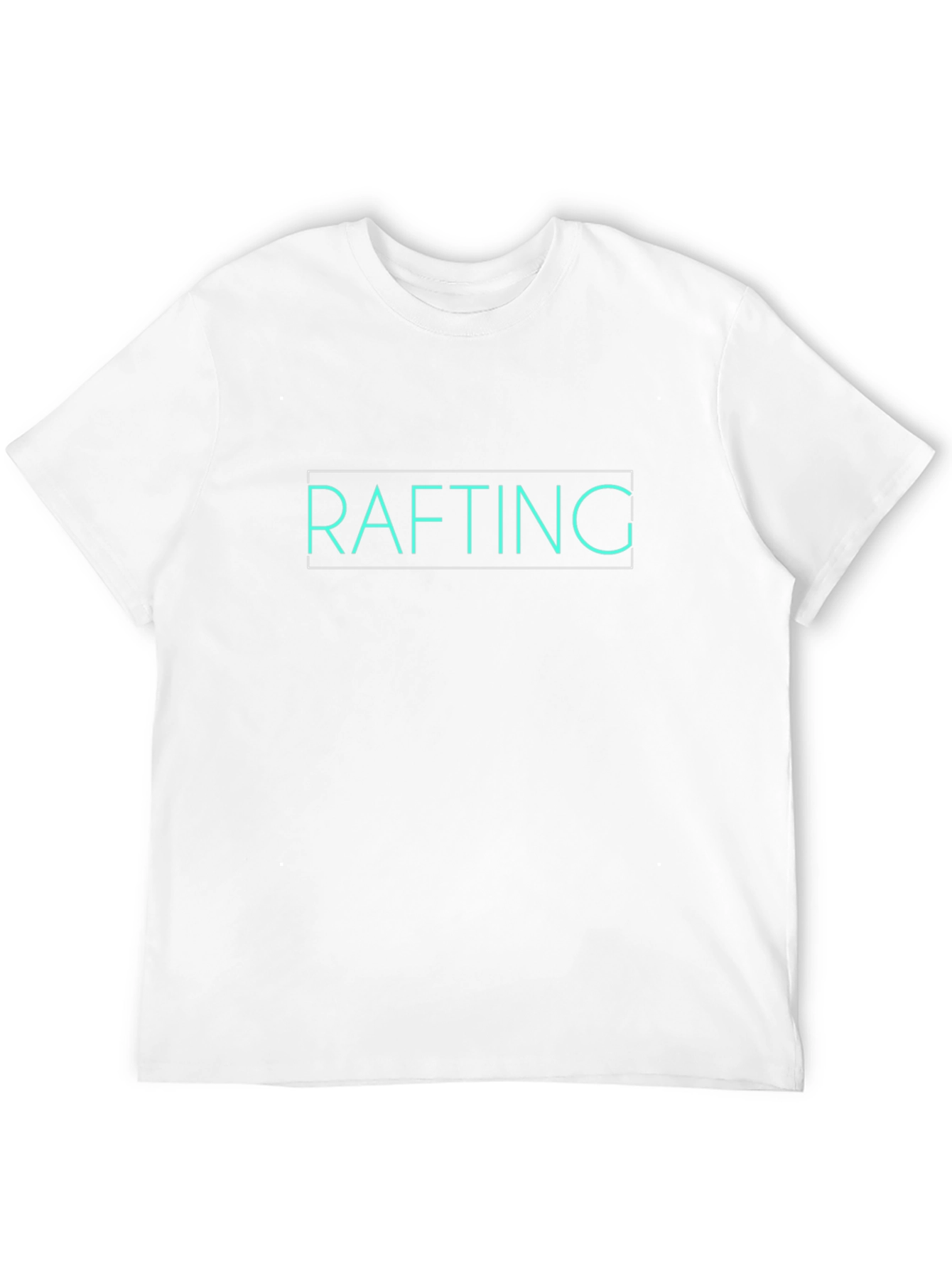 Rafting Graphic Tee - Black Cotton T-Shirt
