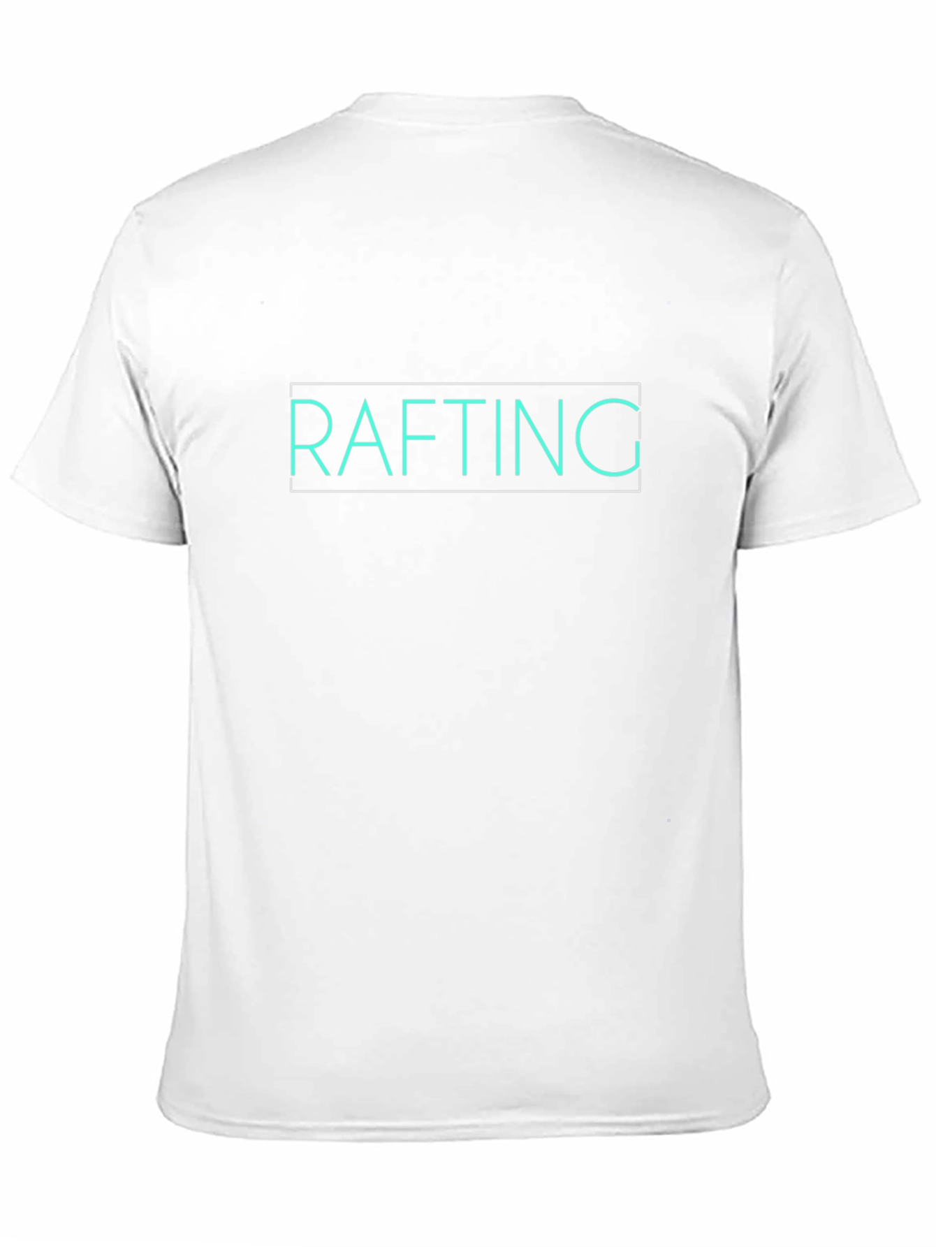 Rafting Graphic Tee - Black Cotton T-Shirt