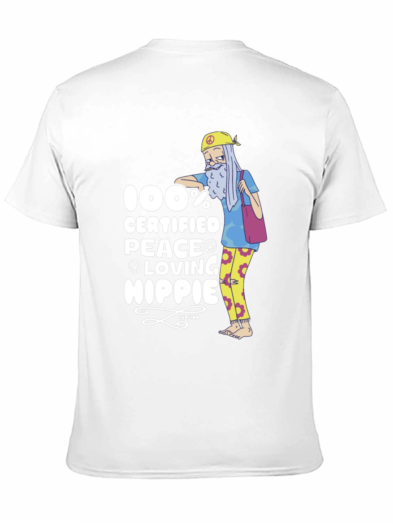 100% Certified Peace Loving Hippie T-Shirt