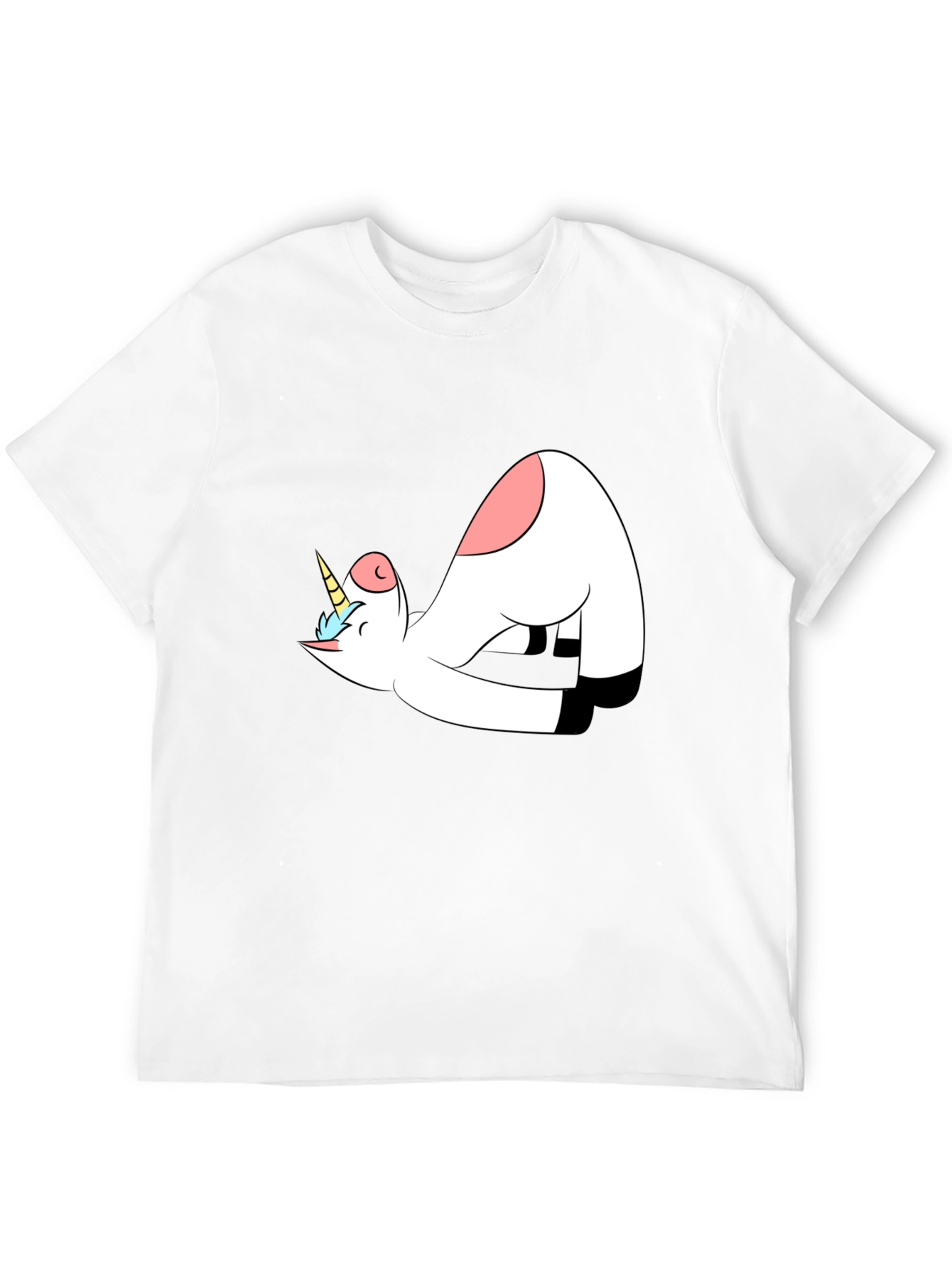 Unicorn Yoga Black T-Shirt