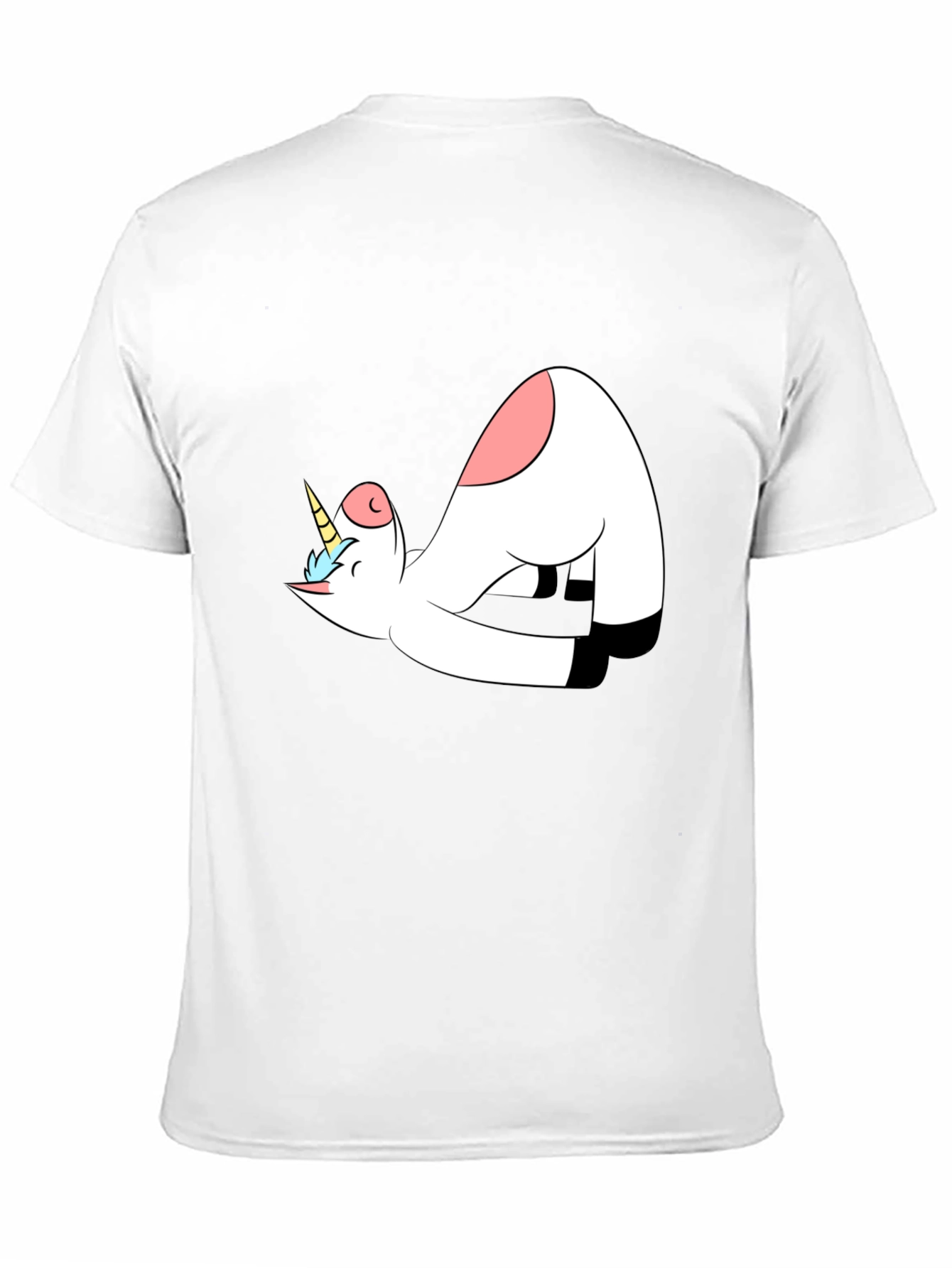 Unicorn Yoga Black T-Shirt
