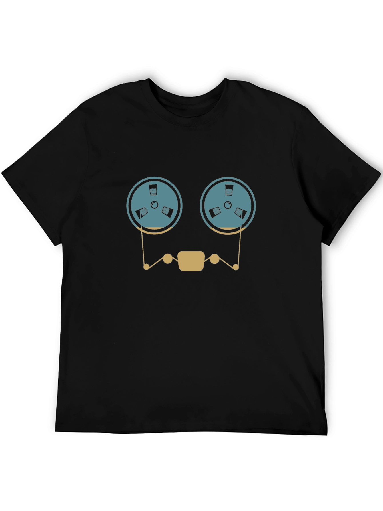 Retro Reel-to-Reel Tape Recorder Graphic T-Shirt